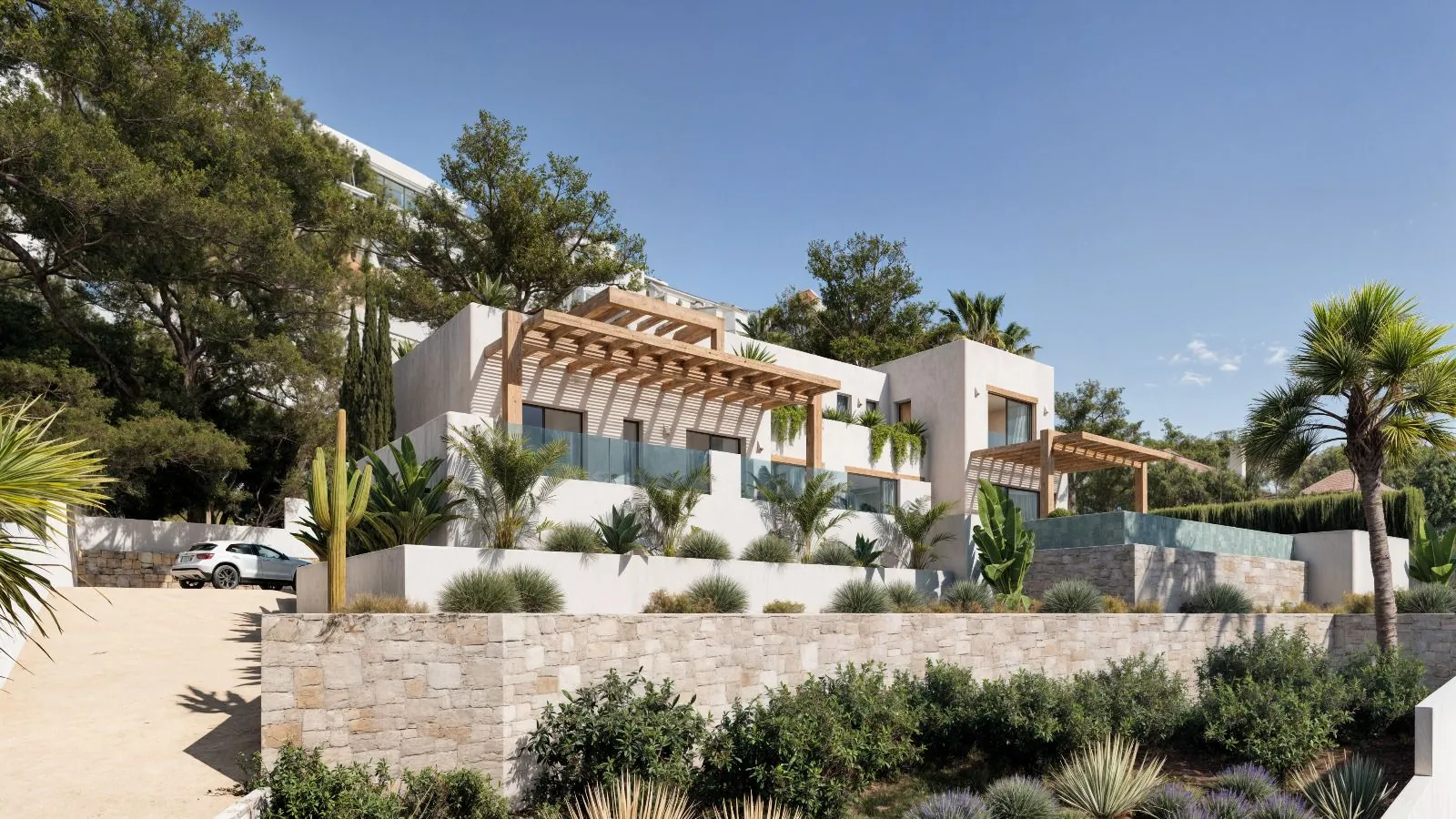 Proyecto: Villa ibicenca con vistas al mar en venta en Benissa