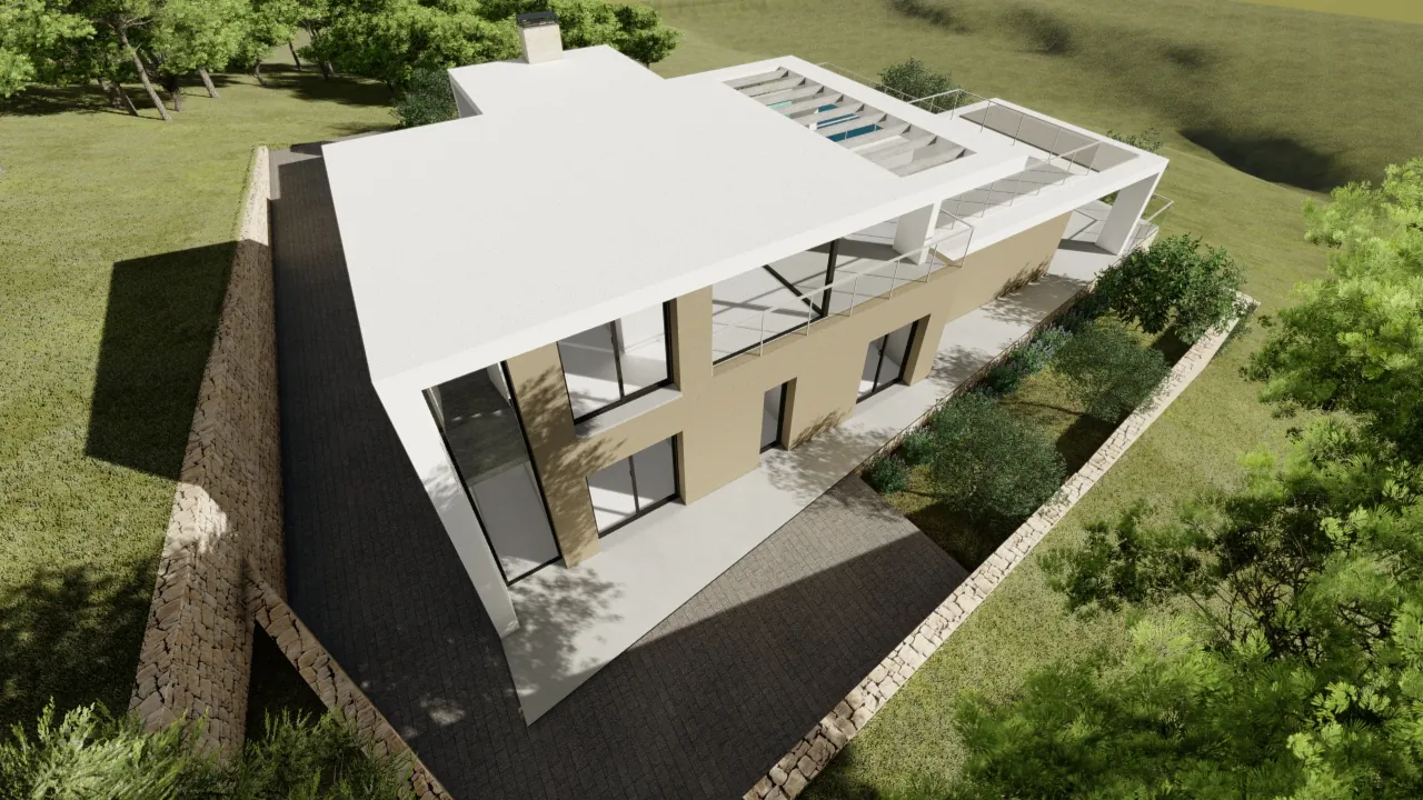 Proyecto nueva villa moderna en Benitachell