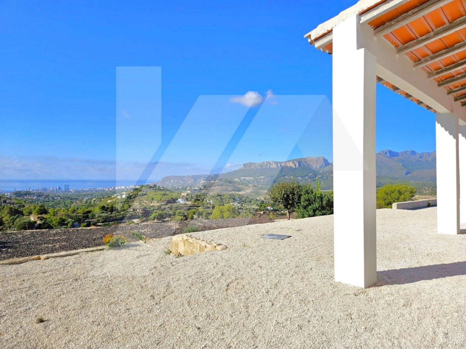 Finca en venta con vistas al mar en Benissa. Costa Blanca.