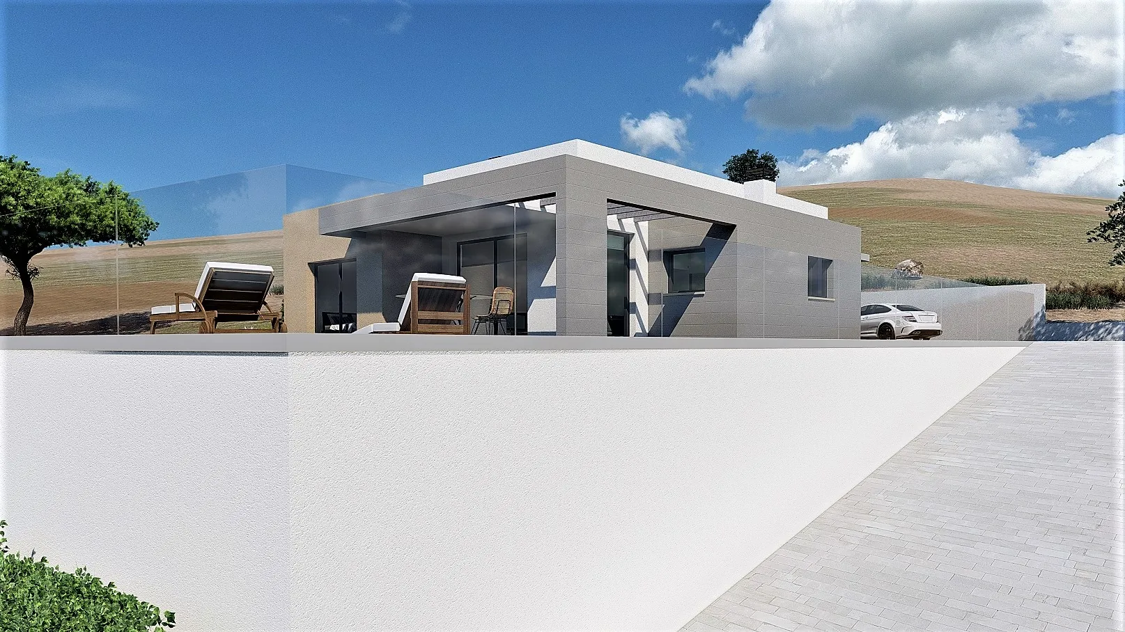 Proyecto nueva villa moderna en Benitachell