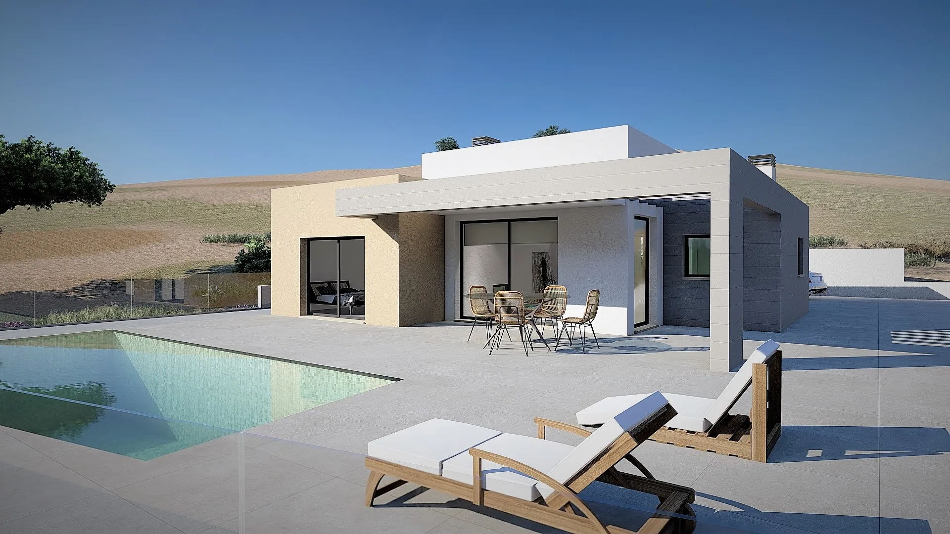 Proyecto nueva villa moderna en Benitachell