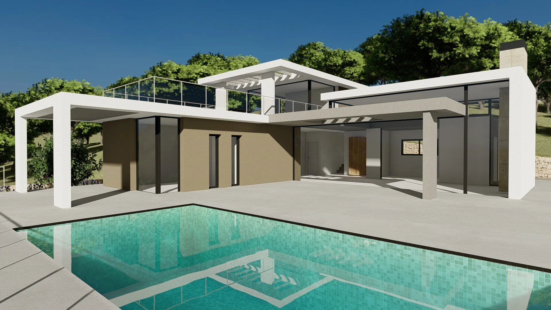 Proyecto nueva villa moderna en Benitachell