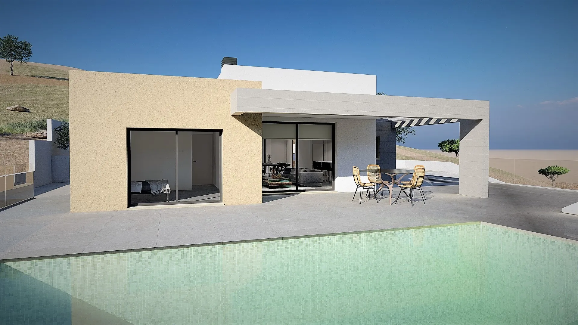 Proyecto nueva villa moderna en Benitachell