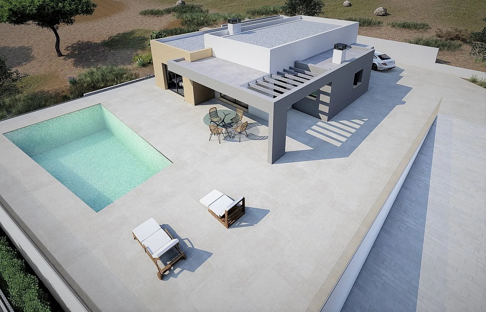 Proyecto nueva villa moderna en Benitachell