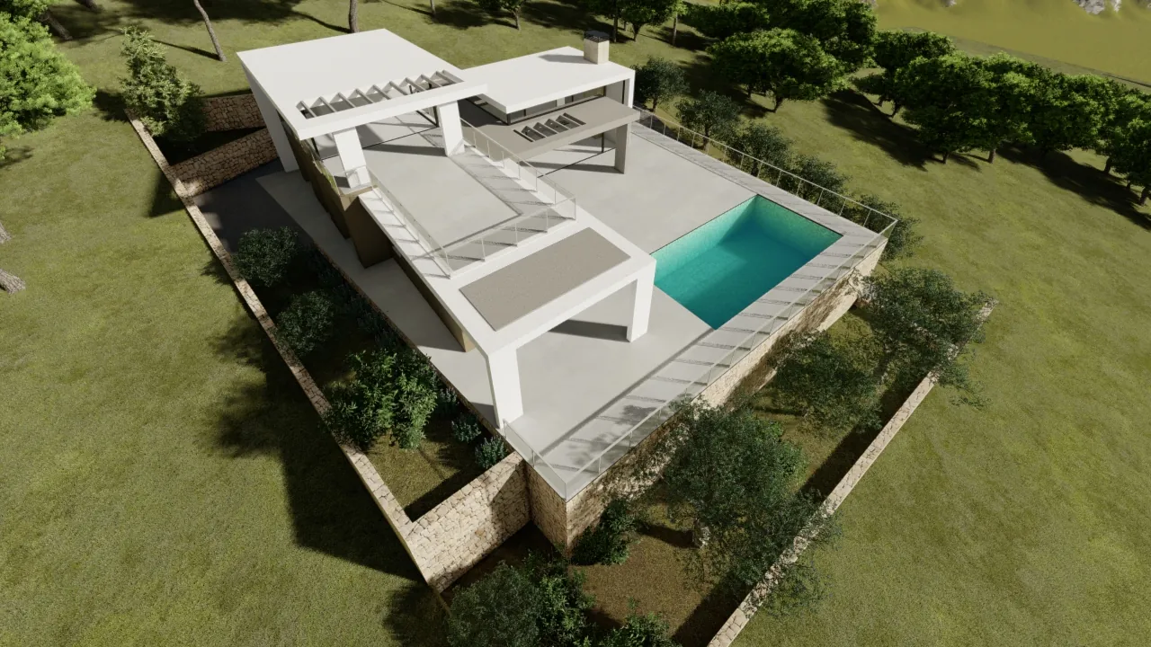 Proyecto nueva villa moderna en Benitachell