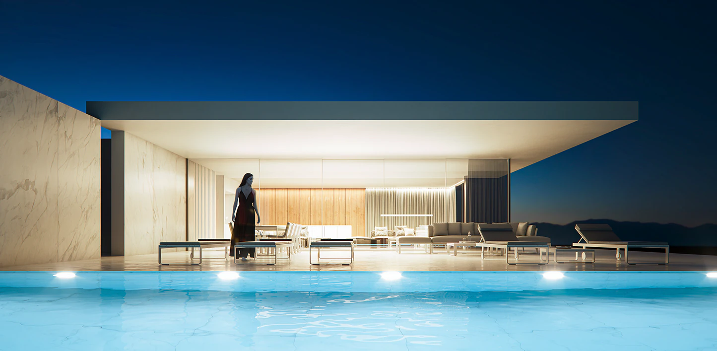 Exklusive neu gebaute moderne Villa mit Meerblick zum Verkauf in Moraira