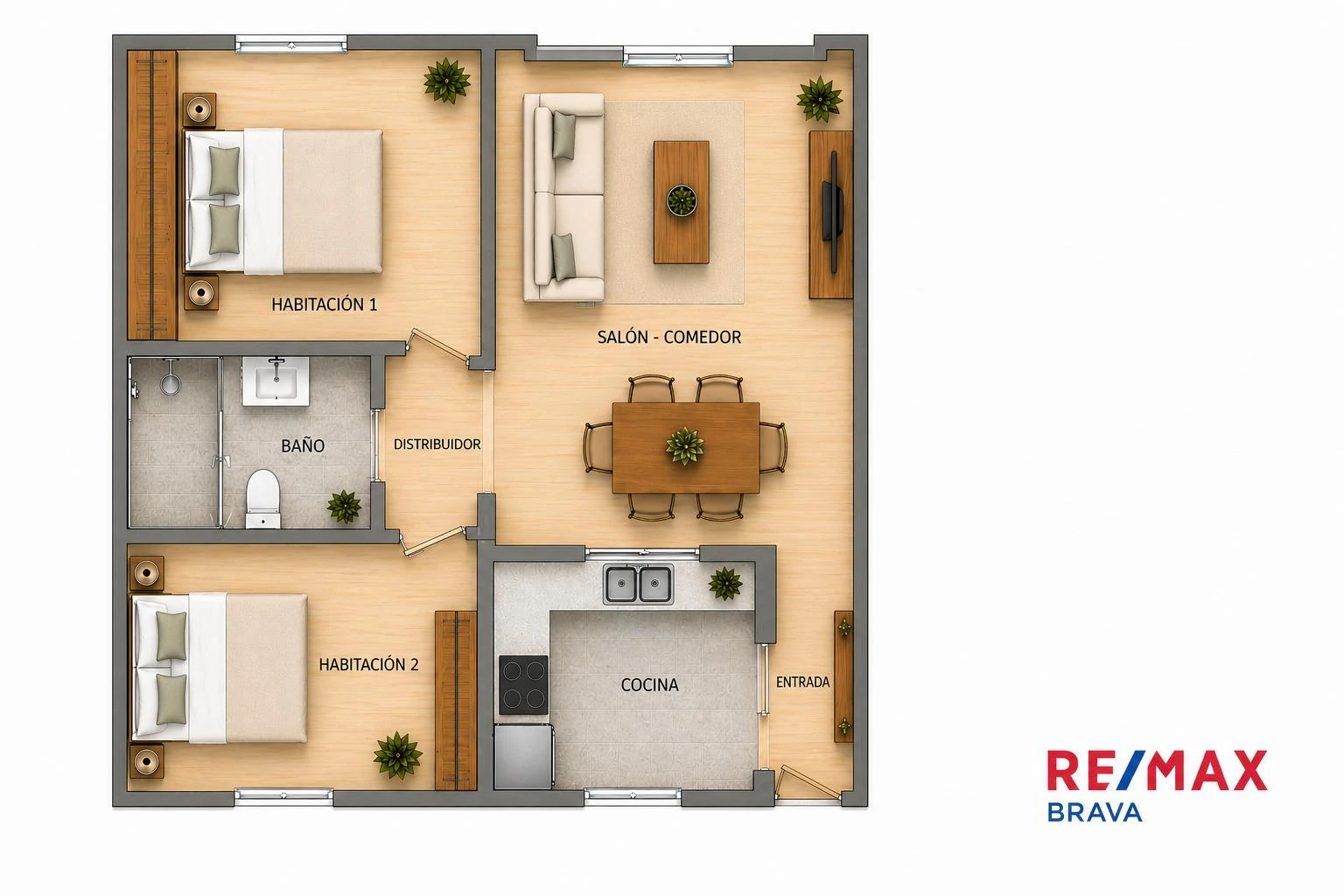 Apartamento a 100 metros de la playa en Santa Margarita Roses.
