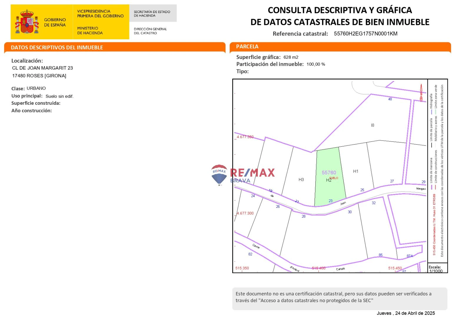 Terreno residencial en la calle Joan Margarit