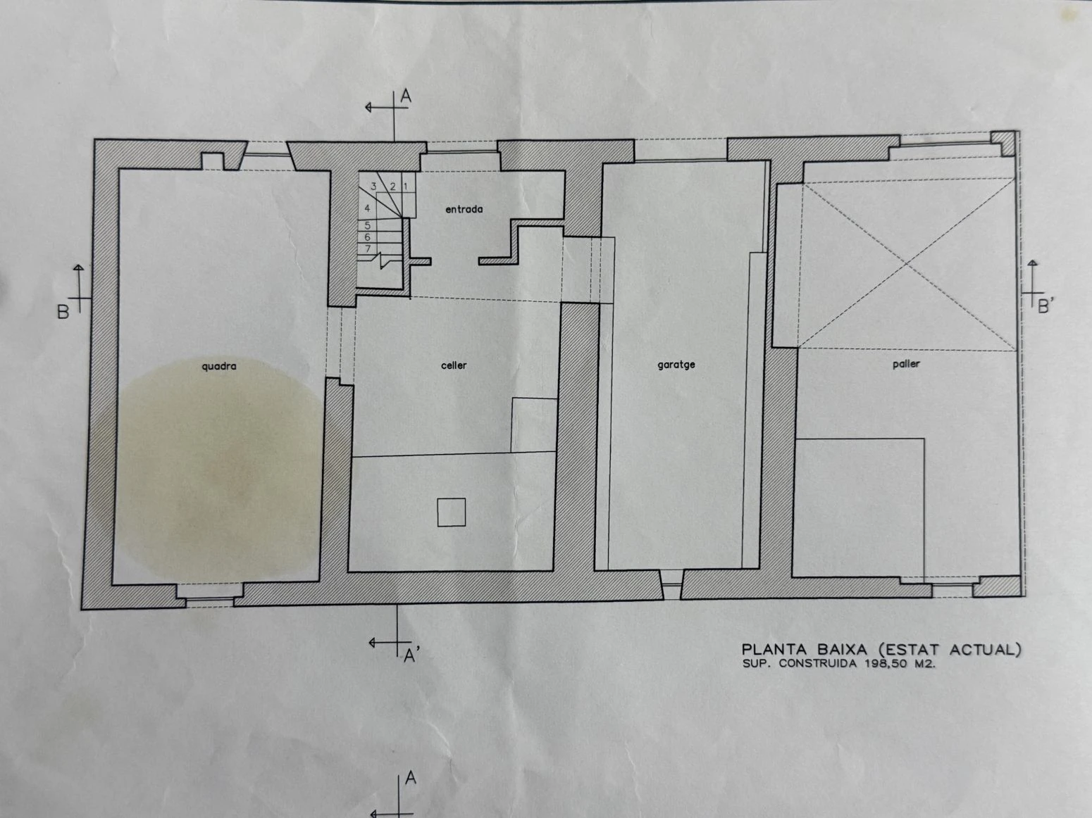 Histórica casa con terreno anexo en Mollet de Peralada con
