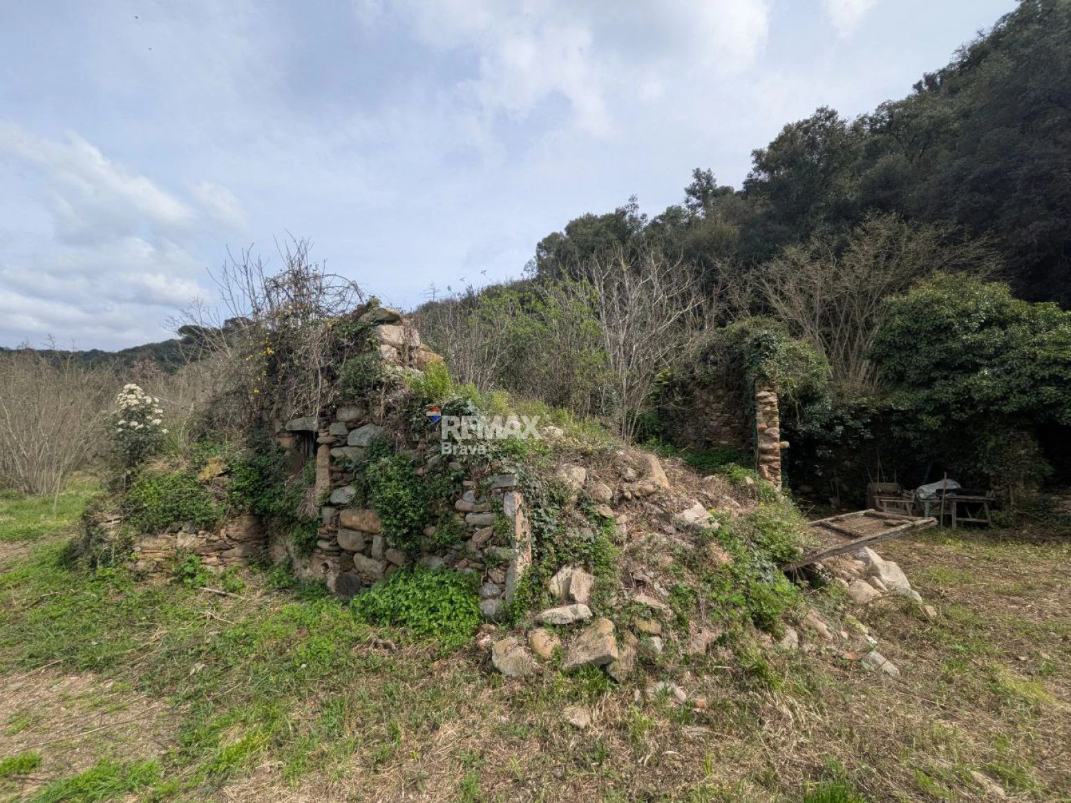 Finca única de 3,8 ha con masía y vistas al río Ter