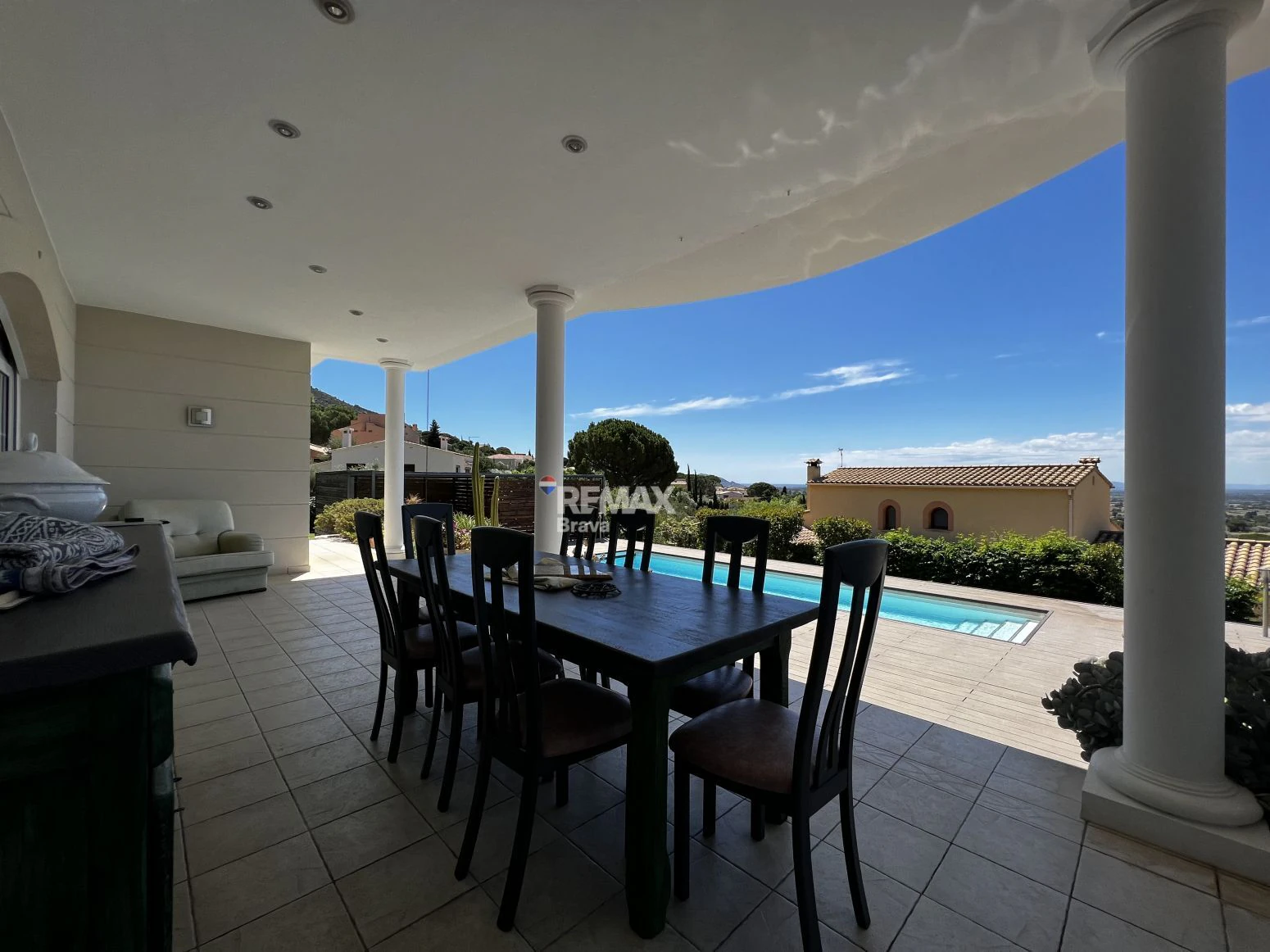 Pau · Exclusiva villa de lujo con vistas panorámicas al mar y gran parcela privada