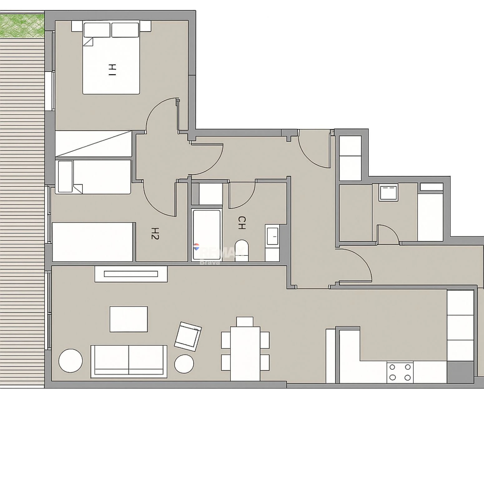 Roses, centro | Magnífico piso con terraza, piscina y parking