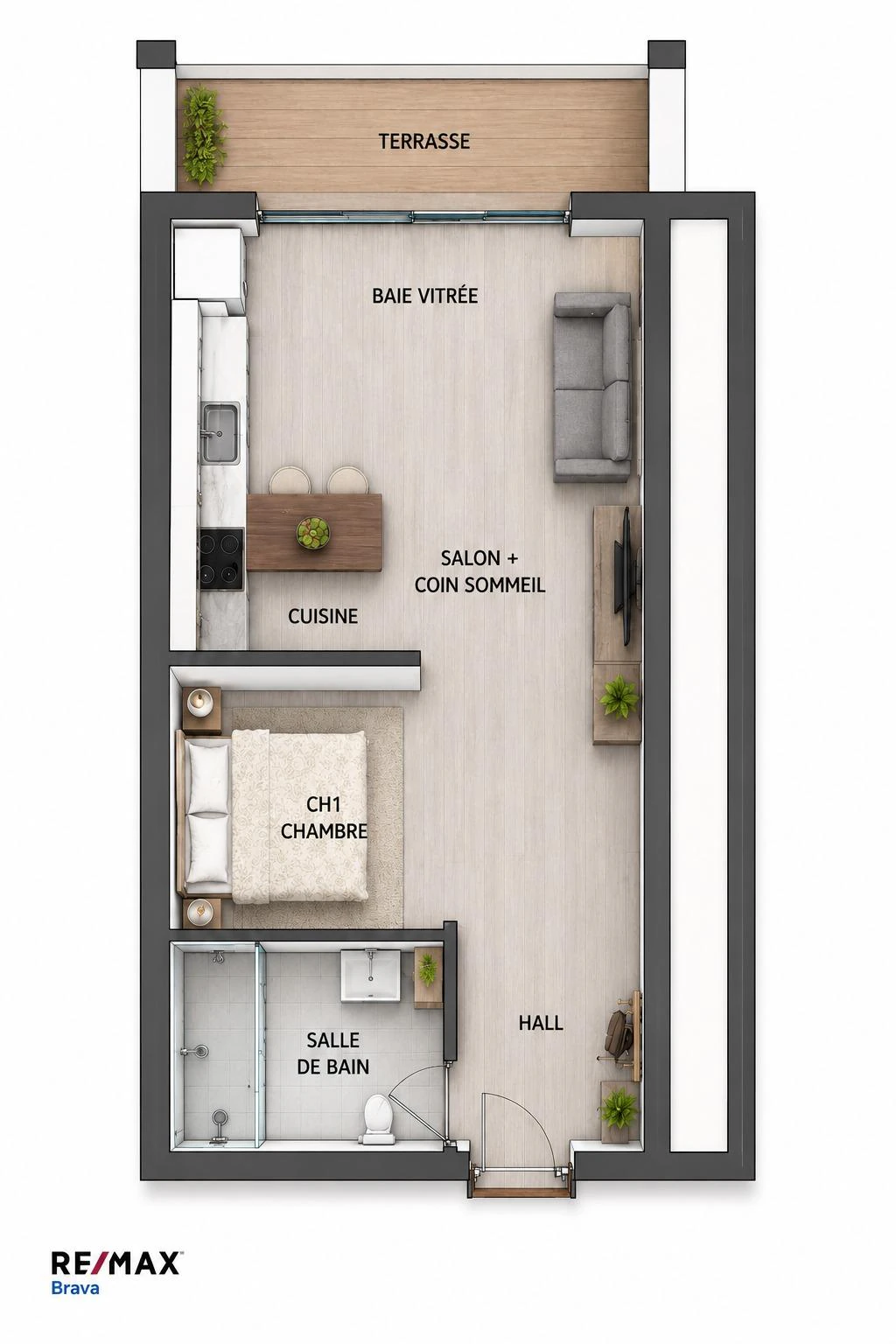 Apartamento con excepcionales vistas al mar, canal y parque natural. Orientación Sur.