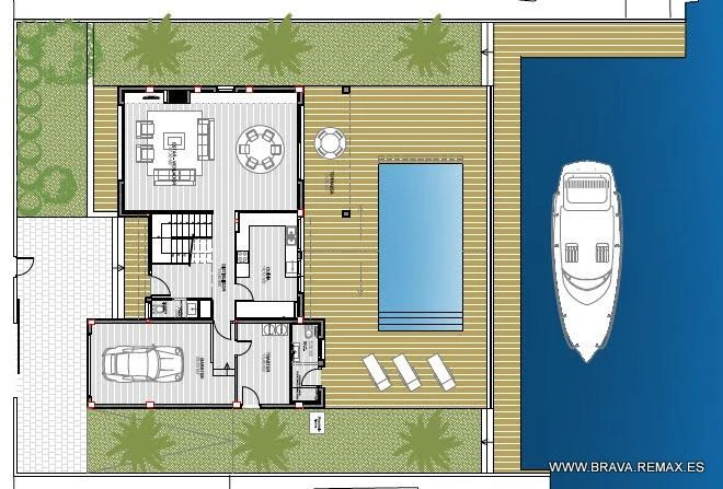 Roses – Santa Margarida | Exclusiva Casa Canal con 20 Metros de Amarre Privado