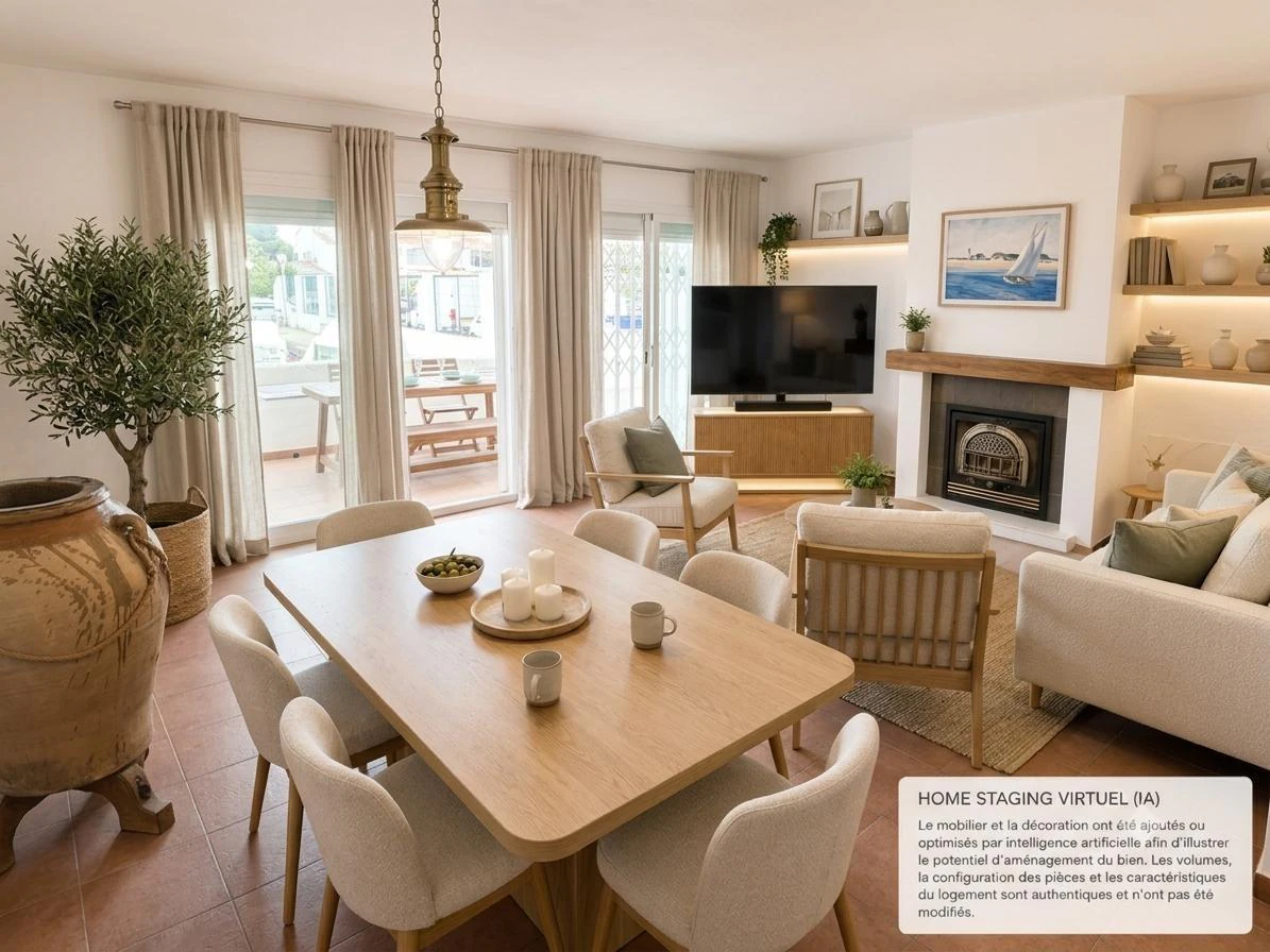 Exclusivo apartamento con amarre privado, gran terraza y licencia turística en Santa Margarida – Roses.
