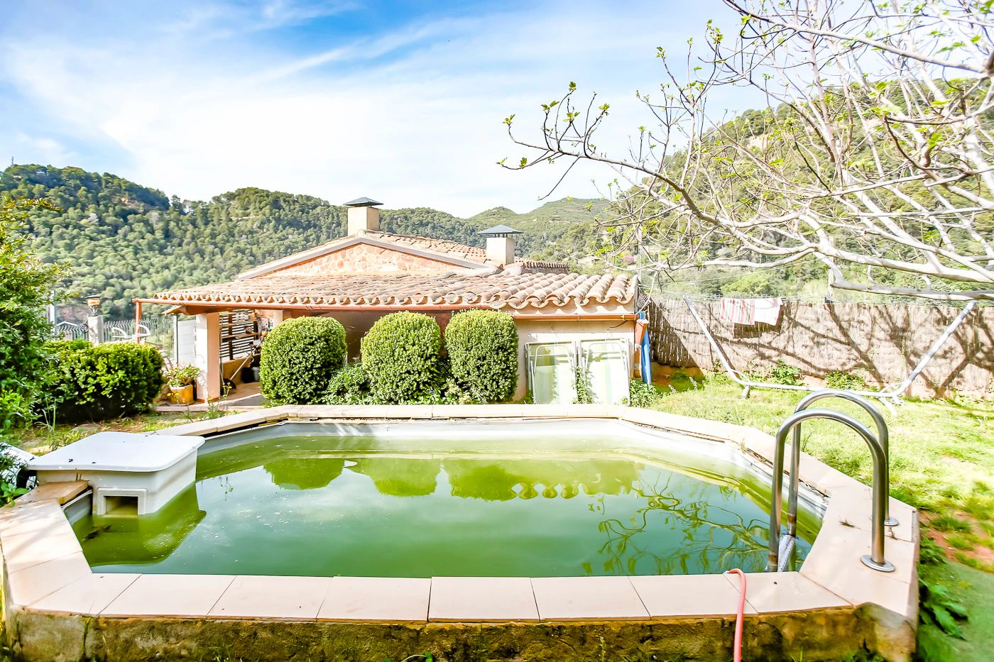 Unique opportunity with two independent homes and a small pool.