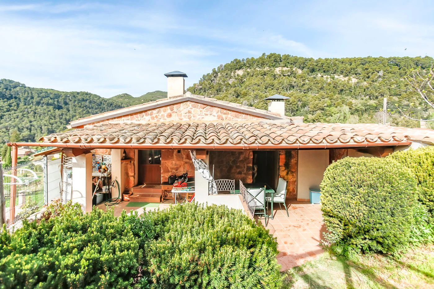 Unique opportunity with two independent homes and a small pool.