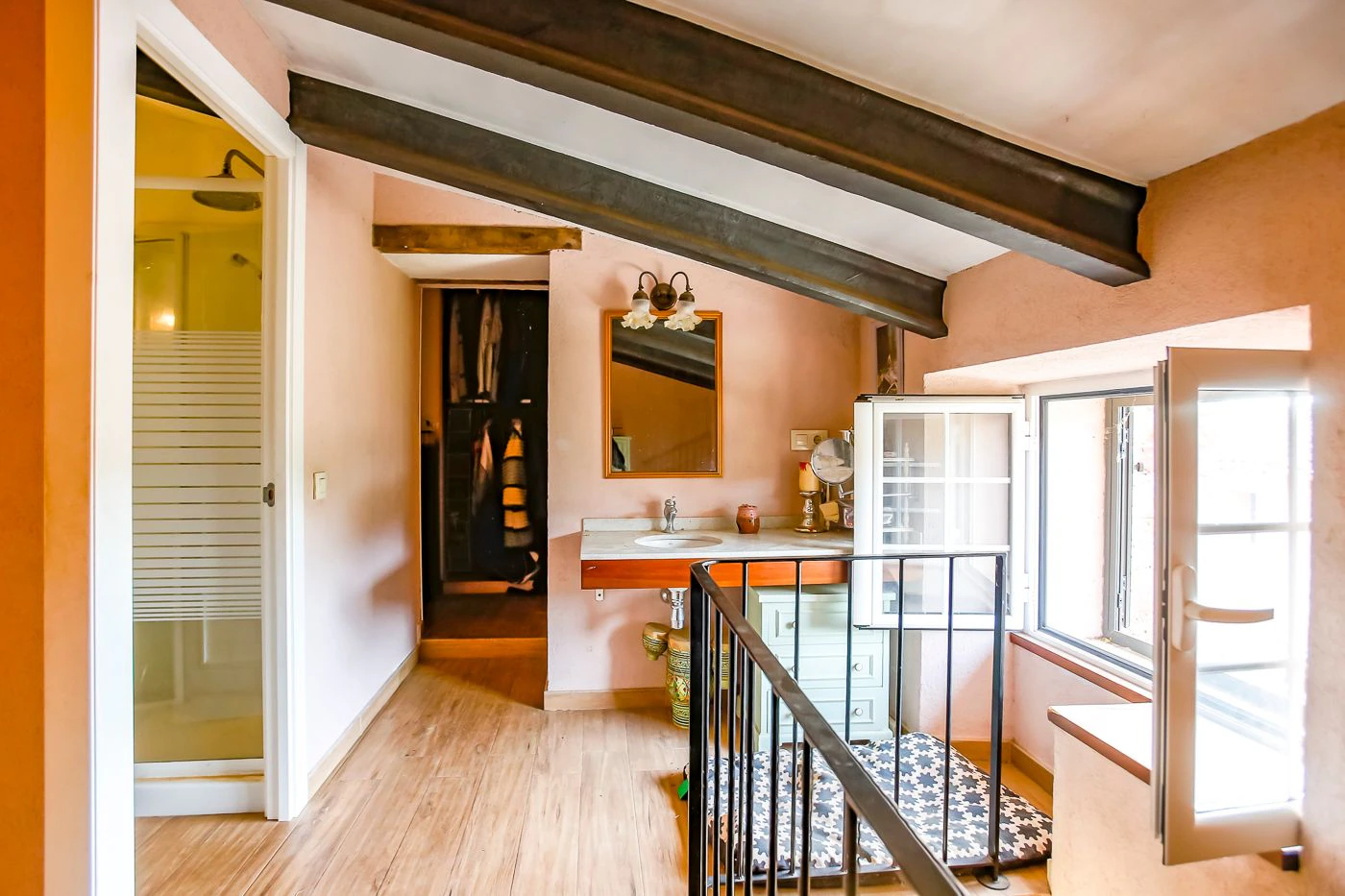 Unique opportunity with two independent homes and a small pool.