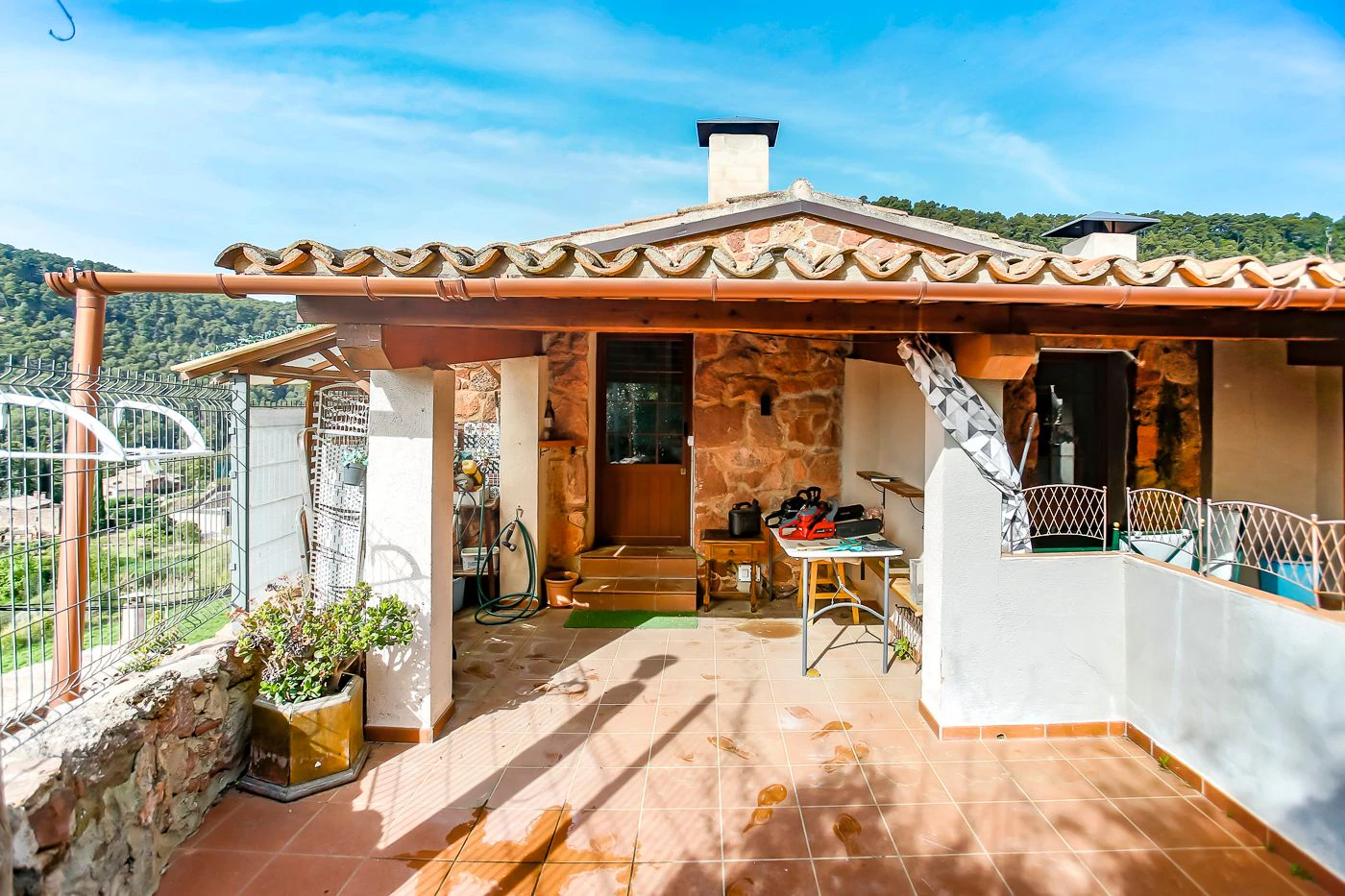Unique opportunity with two independent homes and a small pool.