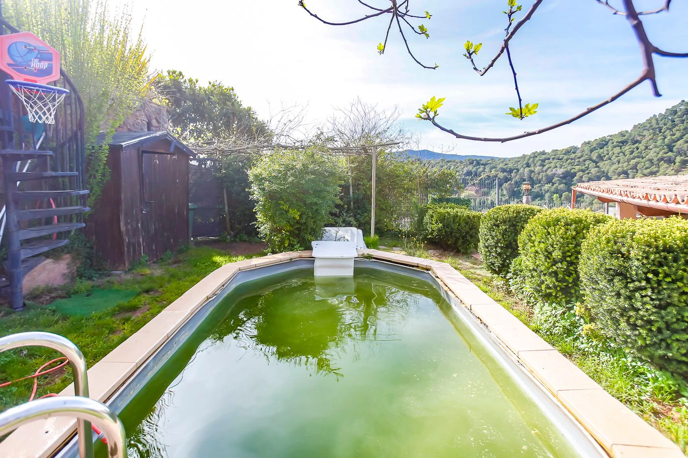 Unique opportunity with two independent homes and a small pool.