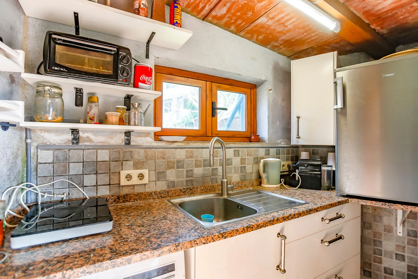 Unique opportunity with two independent homes and a small pool.