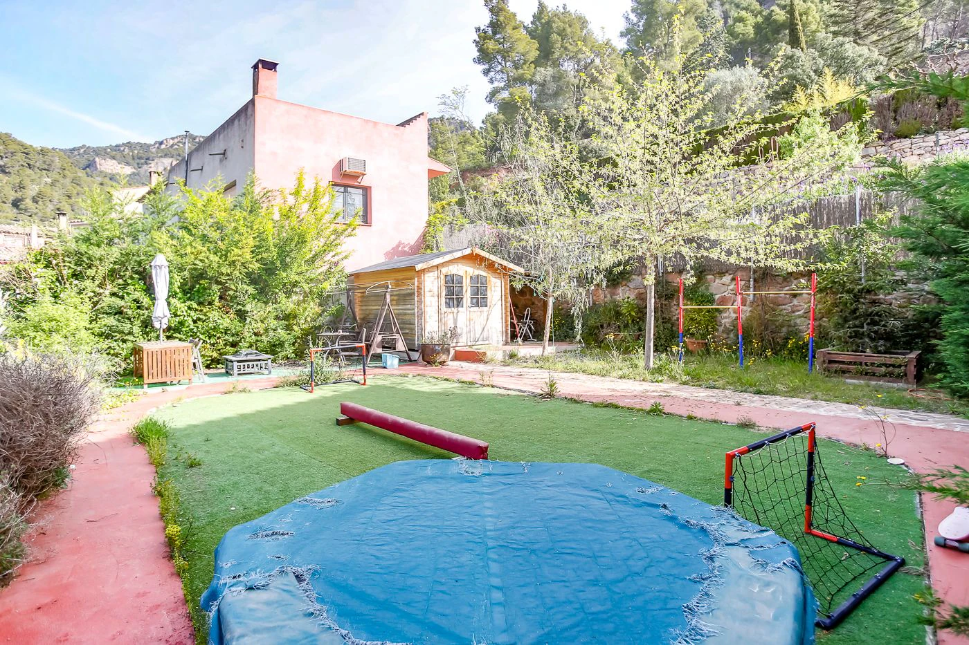 Unique opportunity with two independent homes and a small pool.
