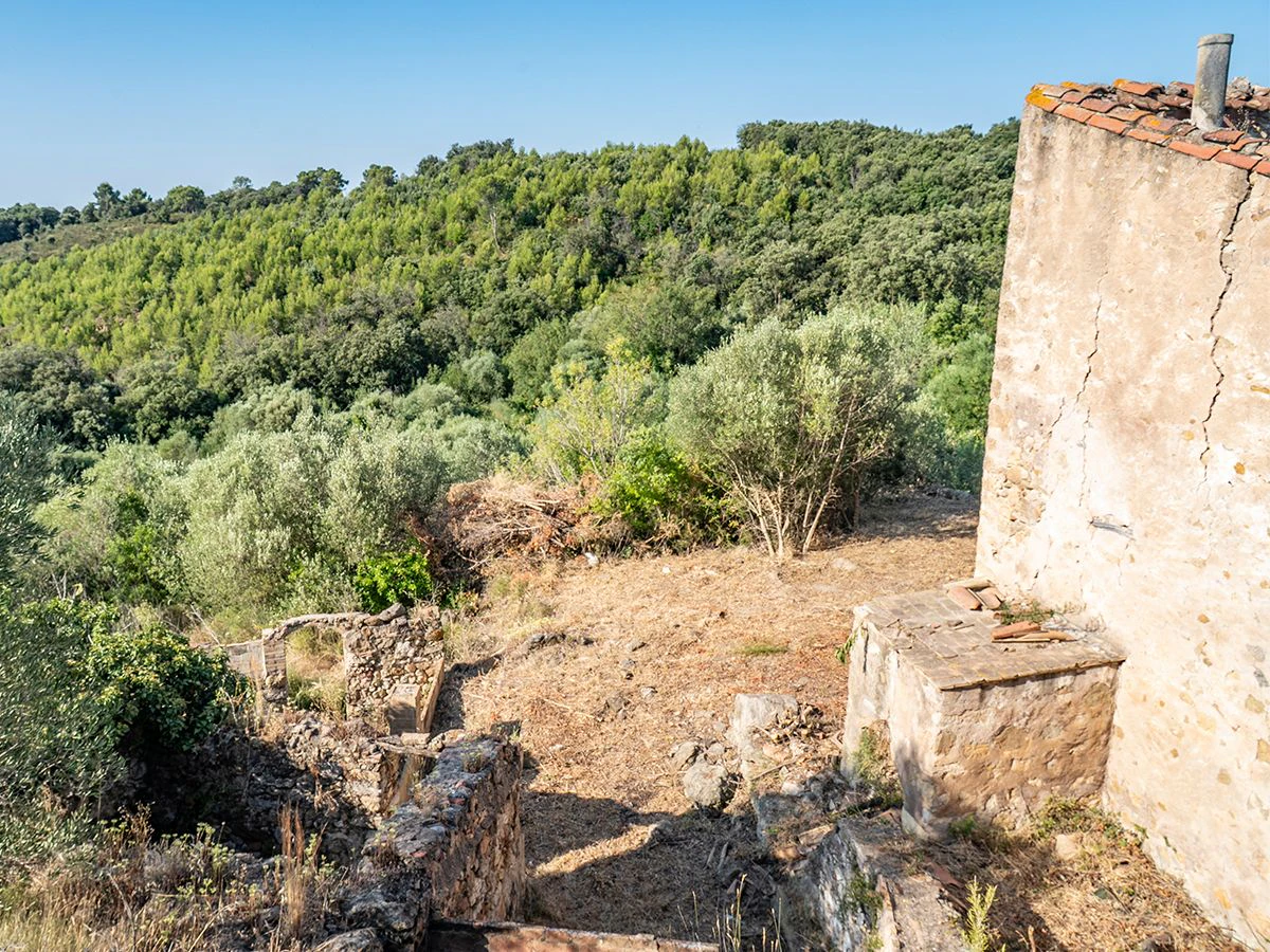 1645 - Masia para rehabilitar en el Empordà con 12 hectáreas de cultivo y 9 ha de bosque