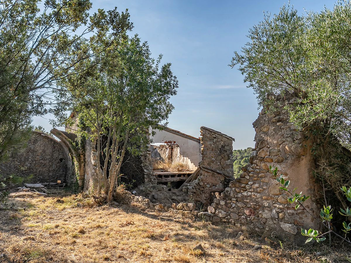 1645 - Masia para rehabilitar en el Empordà con 12 hectáreas de cultivo y 9 ha de bosque