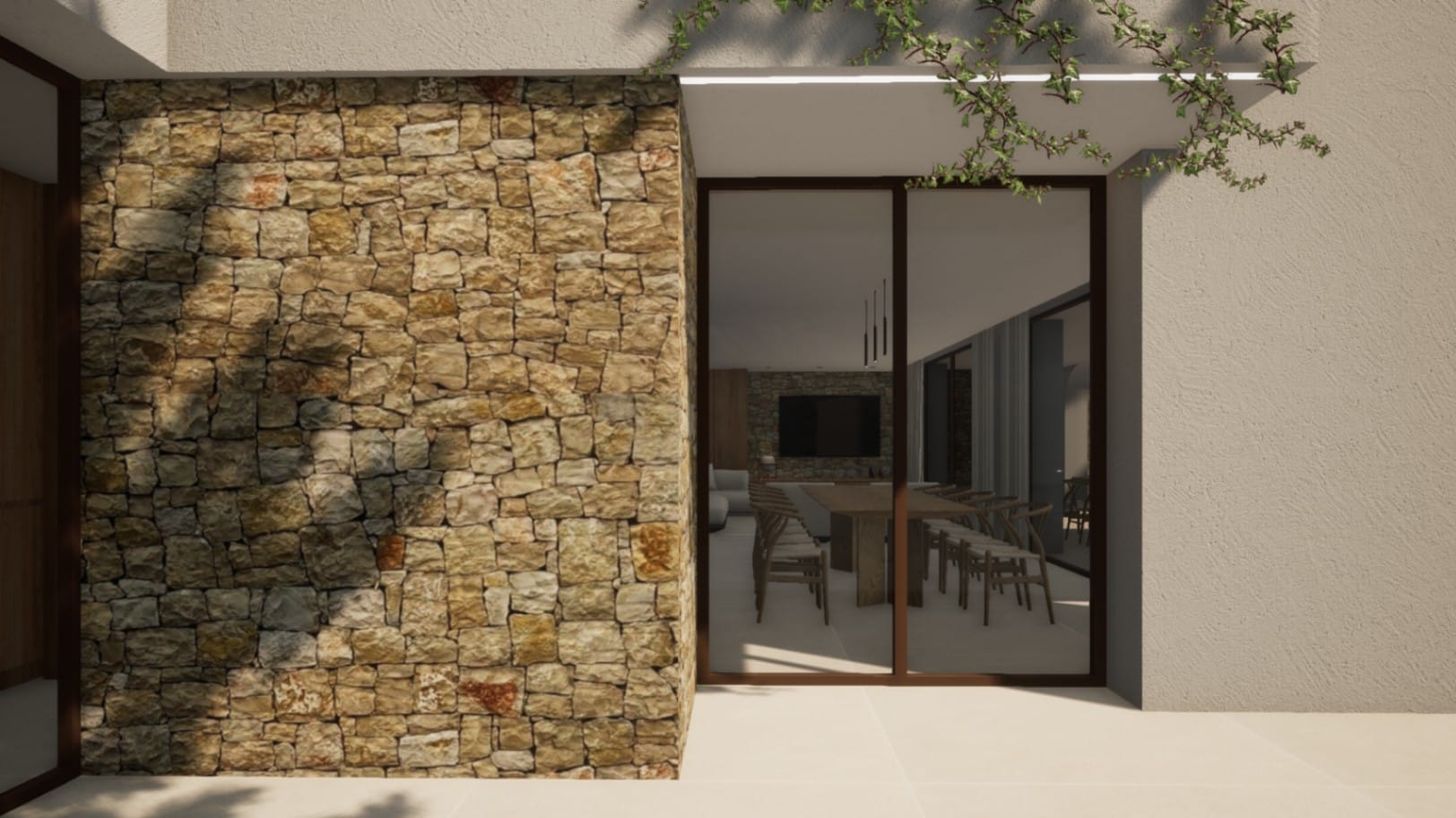 Chalet obra nueva estilo Ibicenco en venta en Costera del Mar Moraira,