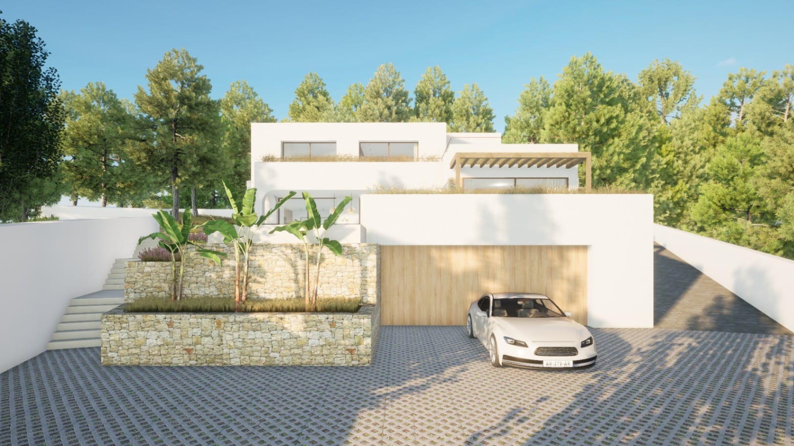 Chalet obra nueva estilo Ibicenco en venta en Costera del Mar Moraira,
