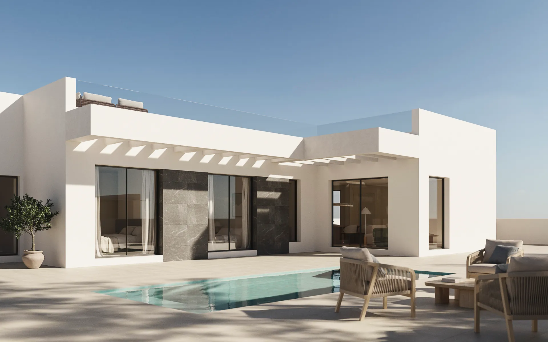 New Build Modern Villa for Sale in Polop With Swimming Pool