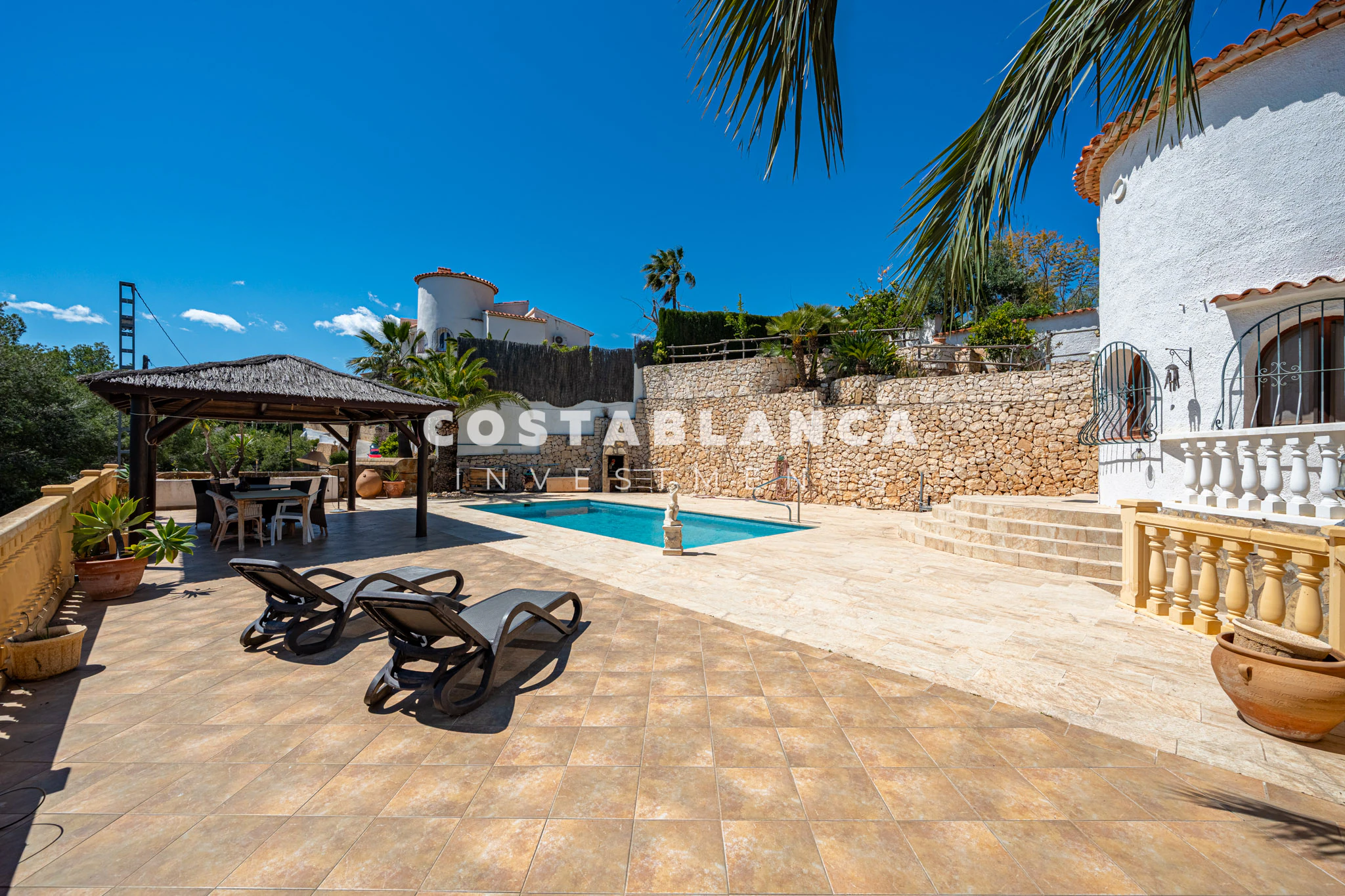 Mediterranean Home with Privacy and Views for sale in Benissa