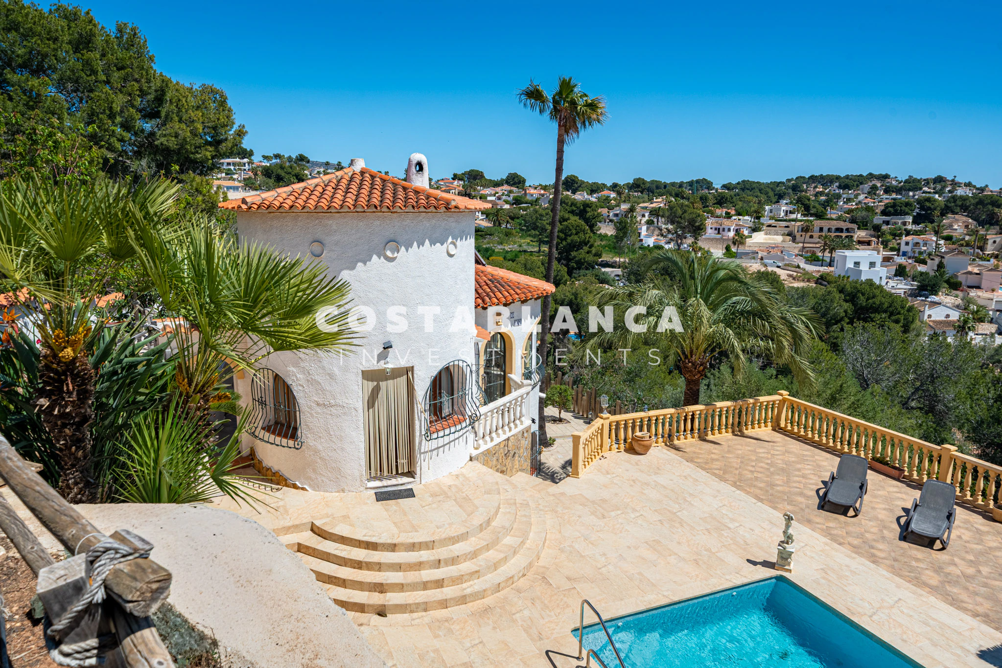 Mediterranean Home with Privacy and Views for sale in Benissa
