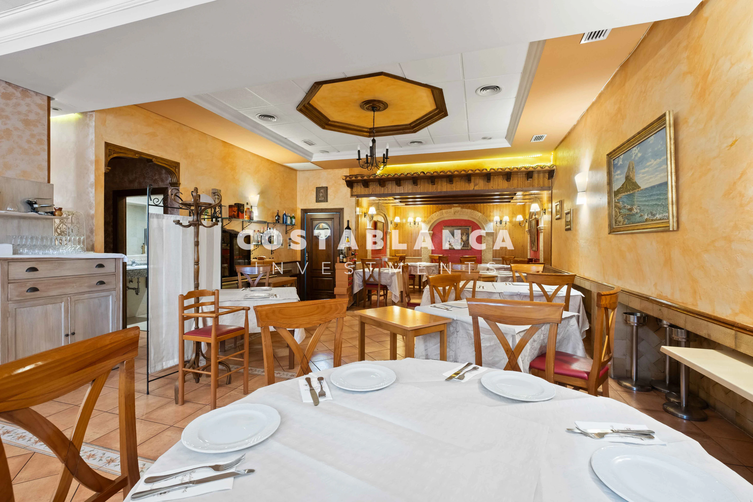 Restaurant entièrement opérationnel à vendre à Calpe – Annonce exclusive