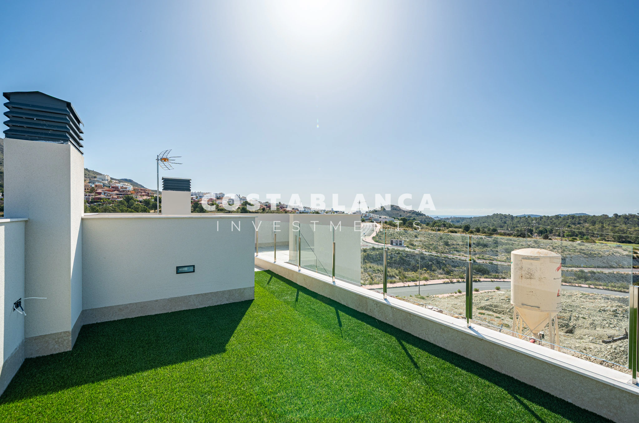 Vie contemporaine méditerranéenne avec vue sur la mer à vendre à Finestrat