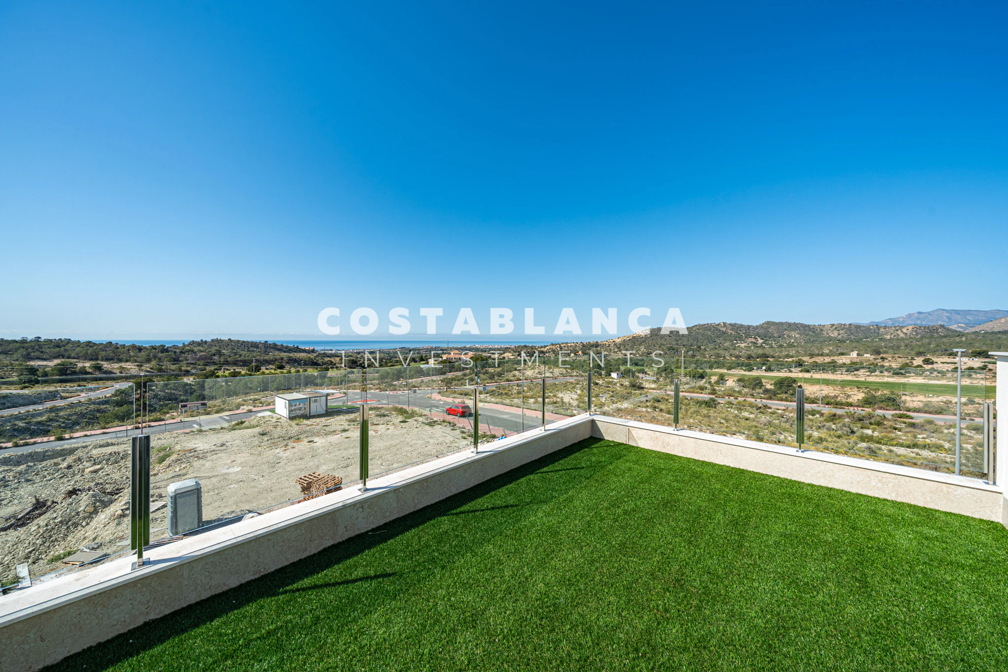 Vie contemporaine méditerranéenne avec vue sur la mer à vendre à Finestrat