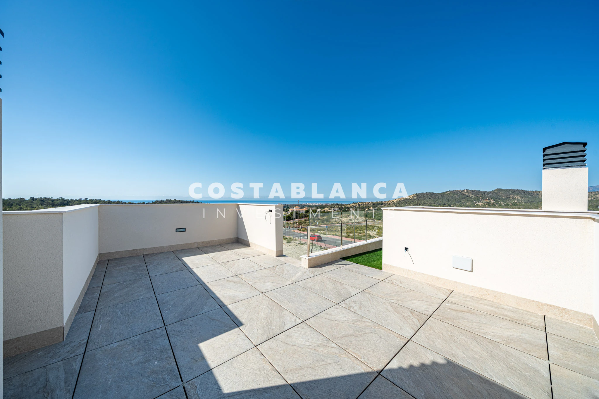 Vie contemporaine méditerranéenne avec vue sur la mer à vendre à Finestrat