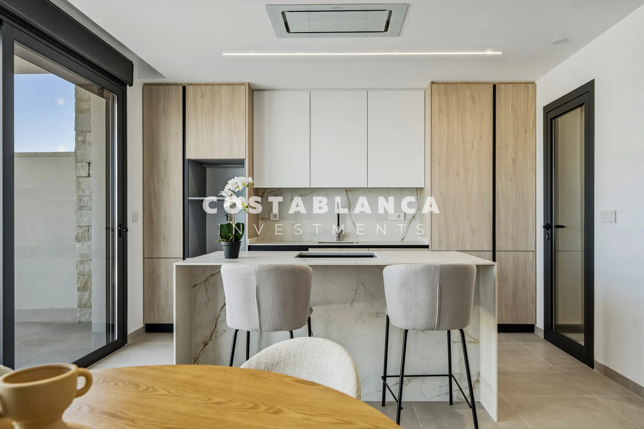 Vie contemporaine méditerranéenne avec vue sur la mer à vendre à Finestrat