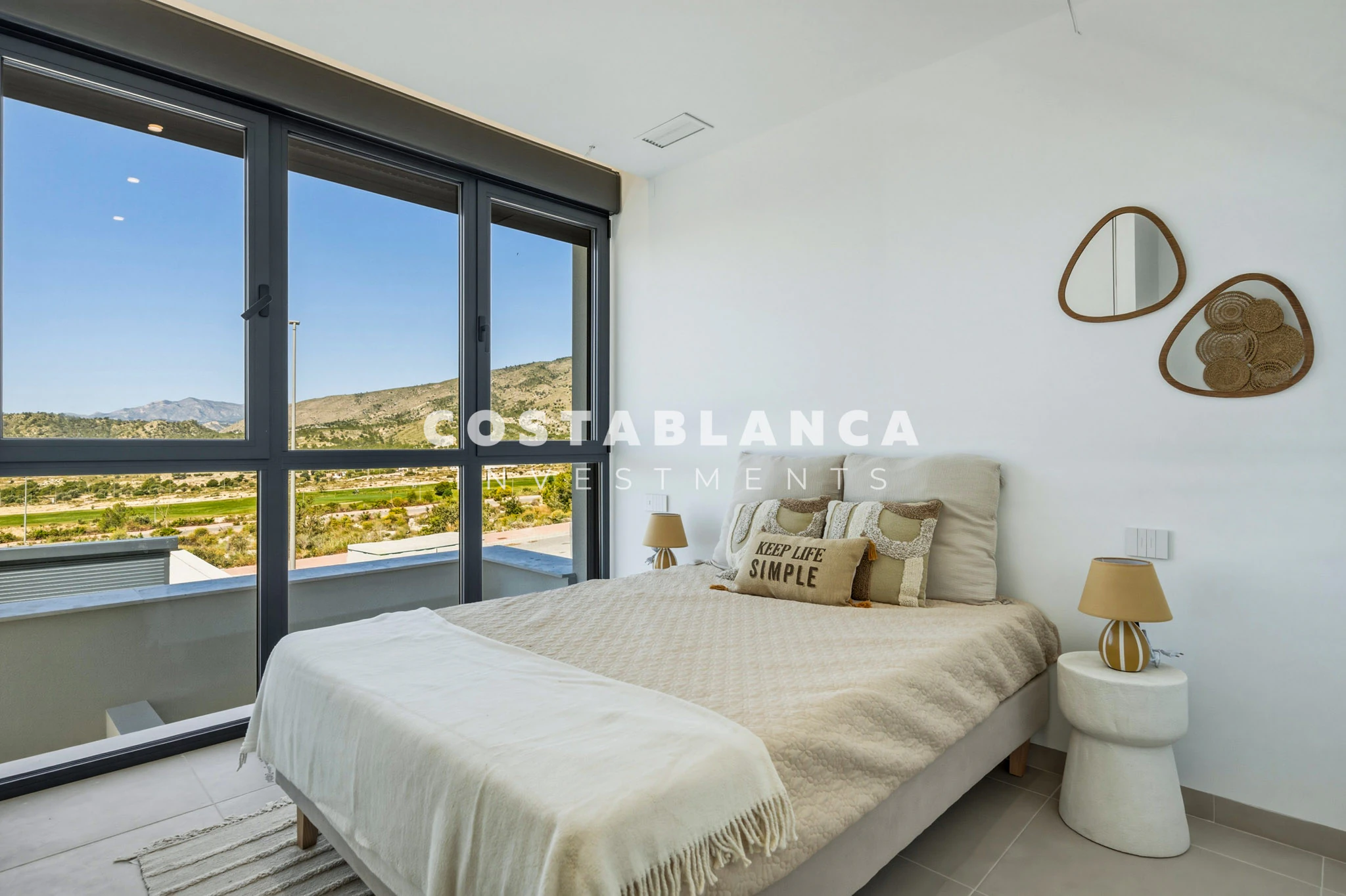 Vie contemporaine méditerranéenne avec vue sur la mer à vendre à Finestrat