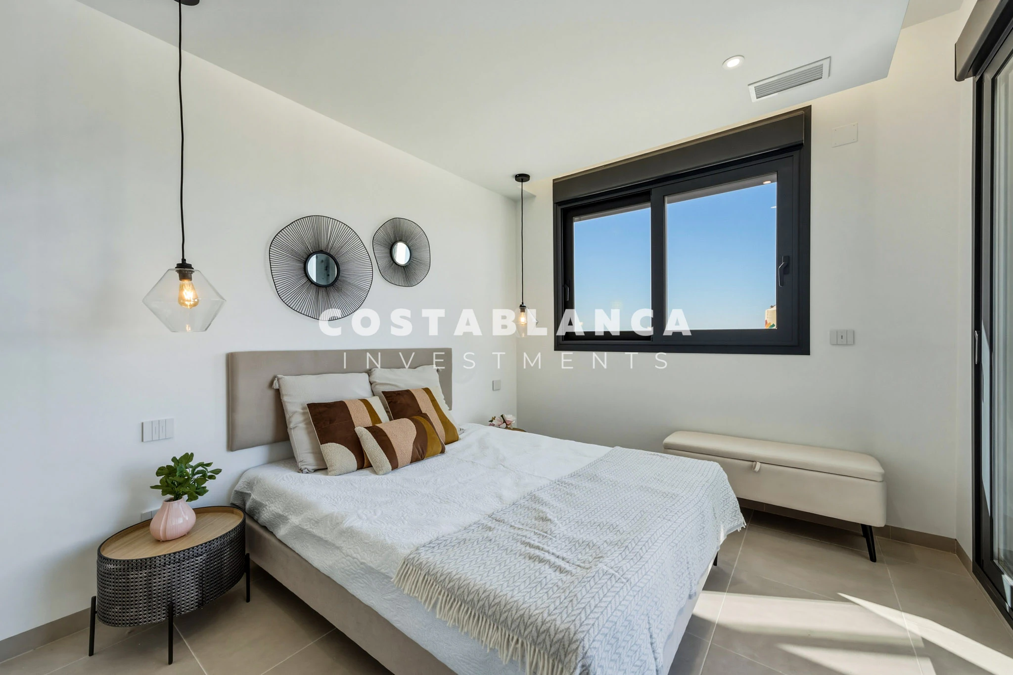 Vie contemporaine méditerranéenne avec vue sur la mer à vendre à Finestrat