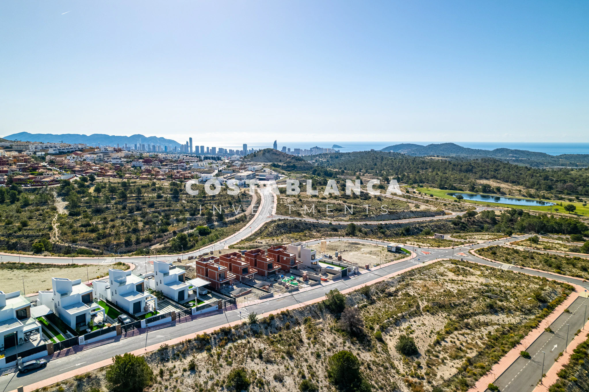 Vie contemporaine méditerranéenne avec vue sur la mer à vendre à Finestrat