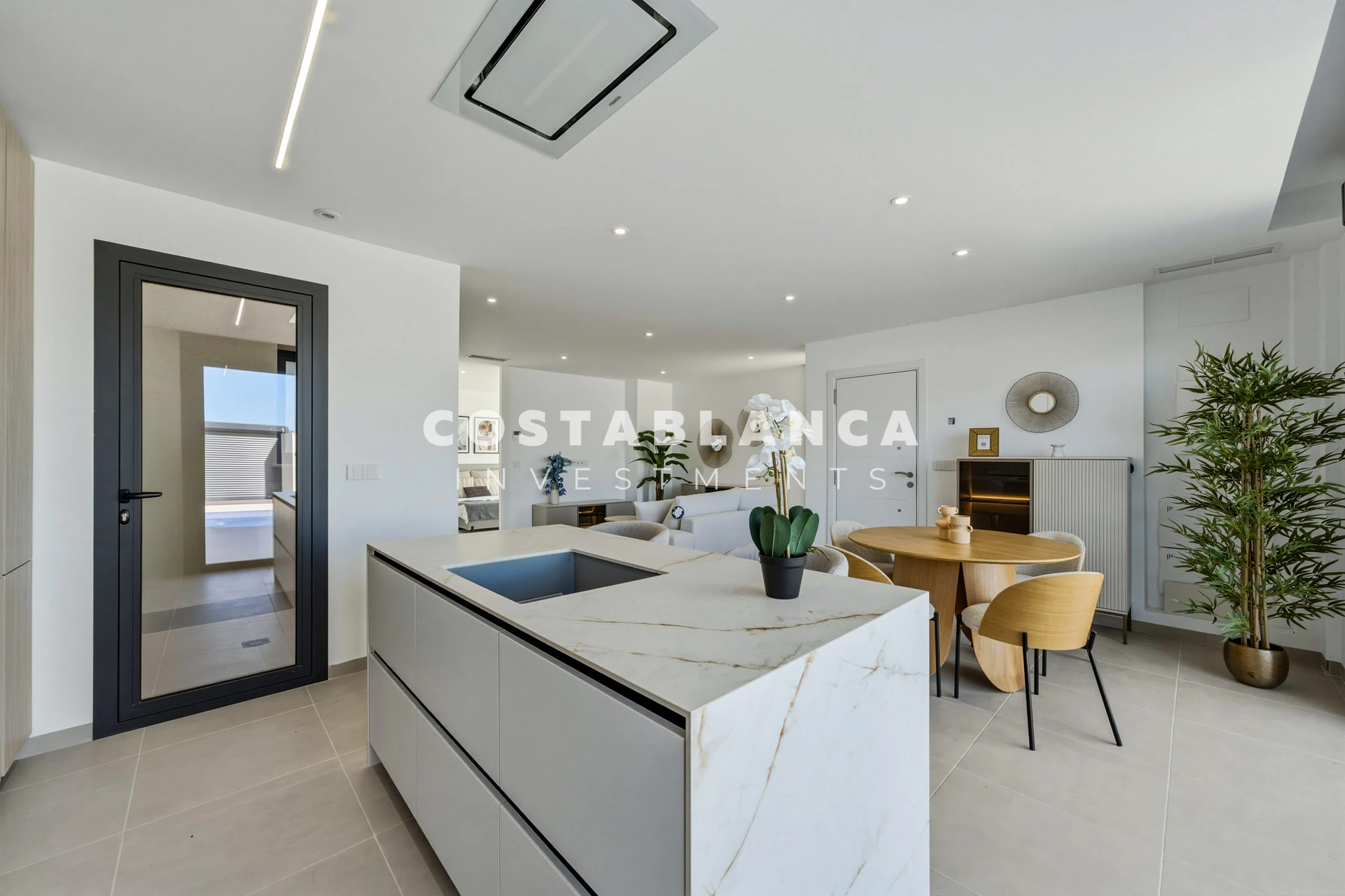 Vie contemporaine méditerranéenne avec vue sur la mer à vendre à Finestrat