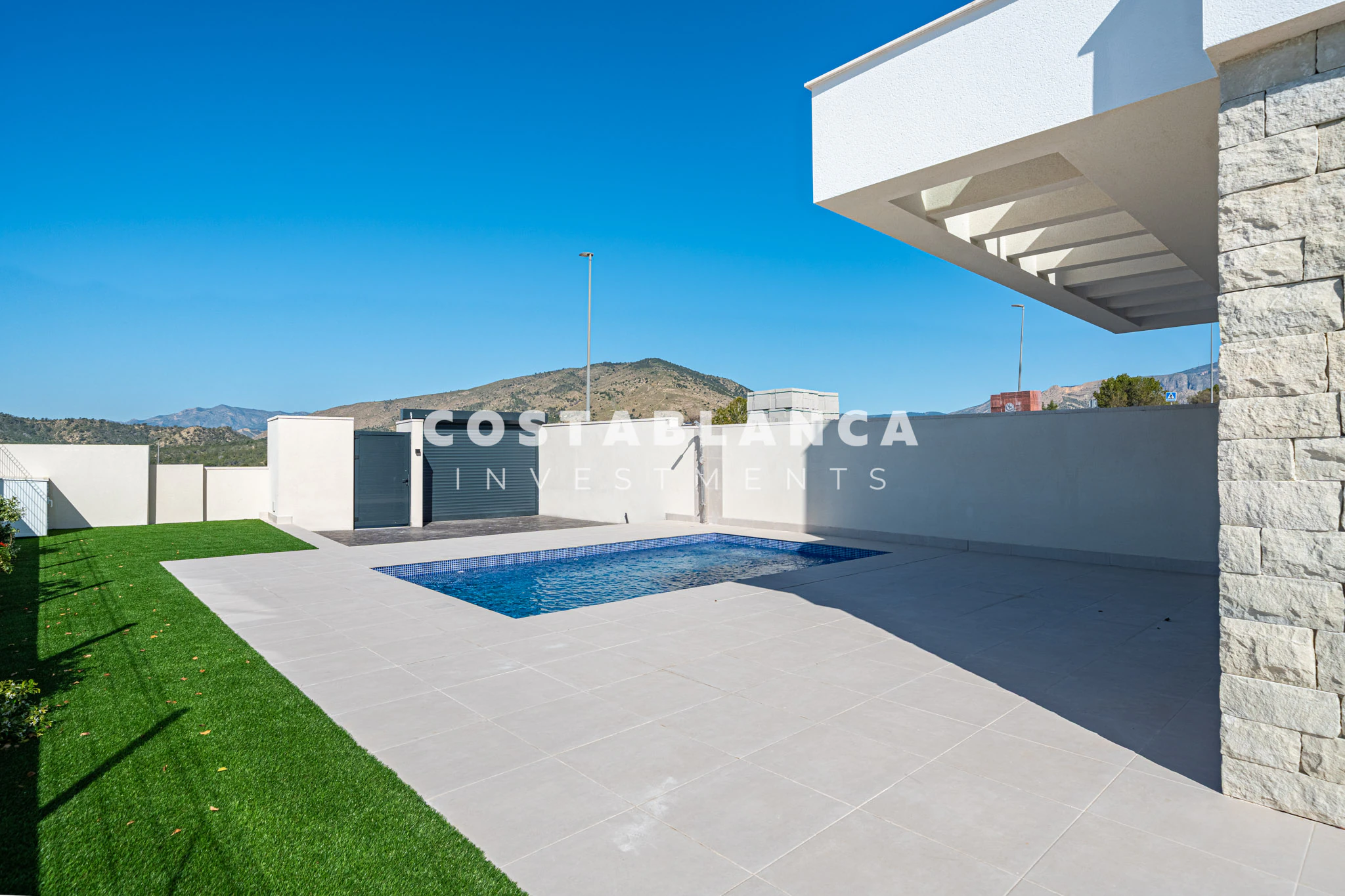 Vie contemporaine méditerranéenne avec vue sur la mer à vendre à Finestrat