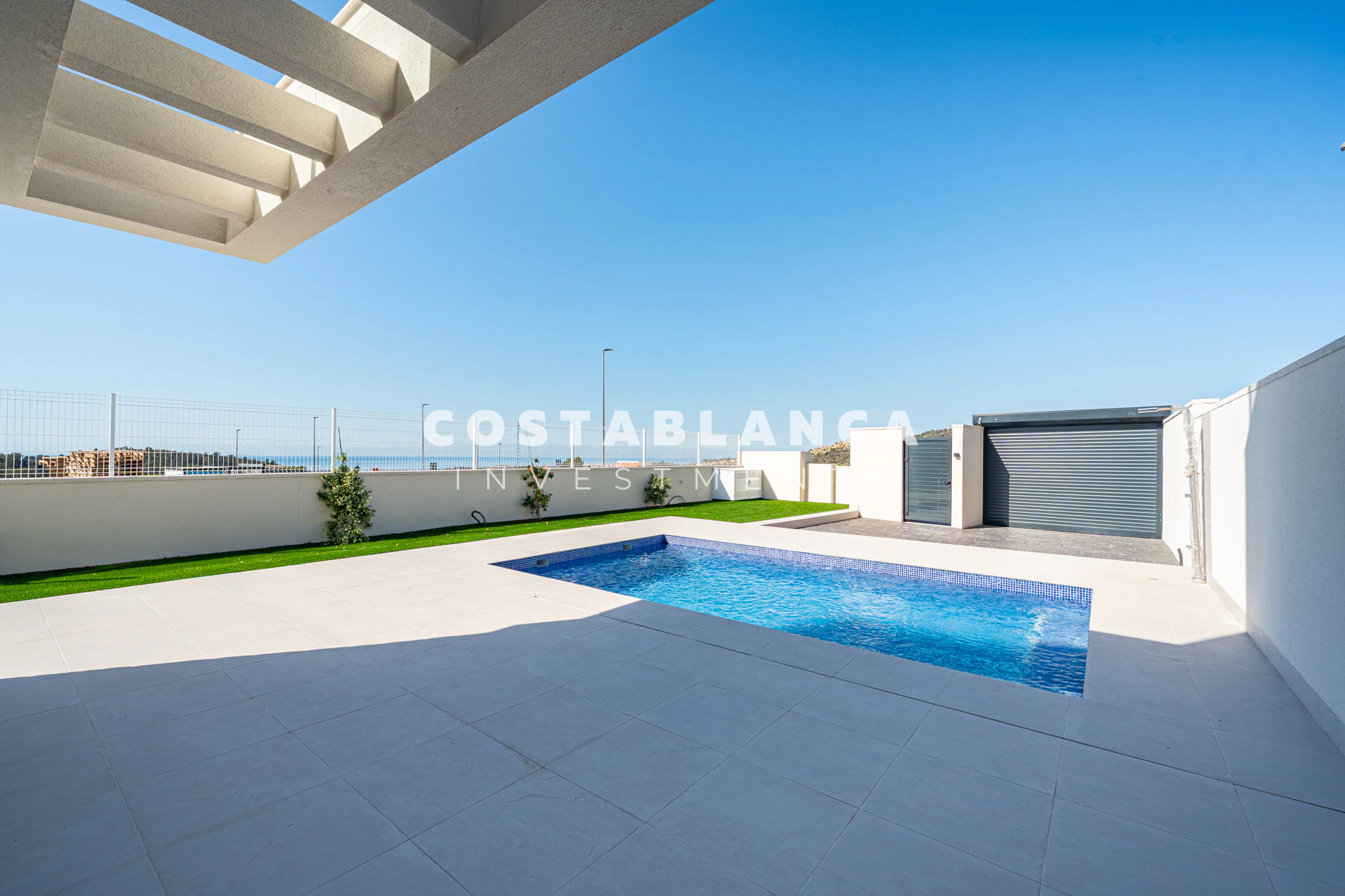 Vie contemporaine méditerranéenne avec vue sur la mer à vendre à Finestrat