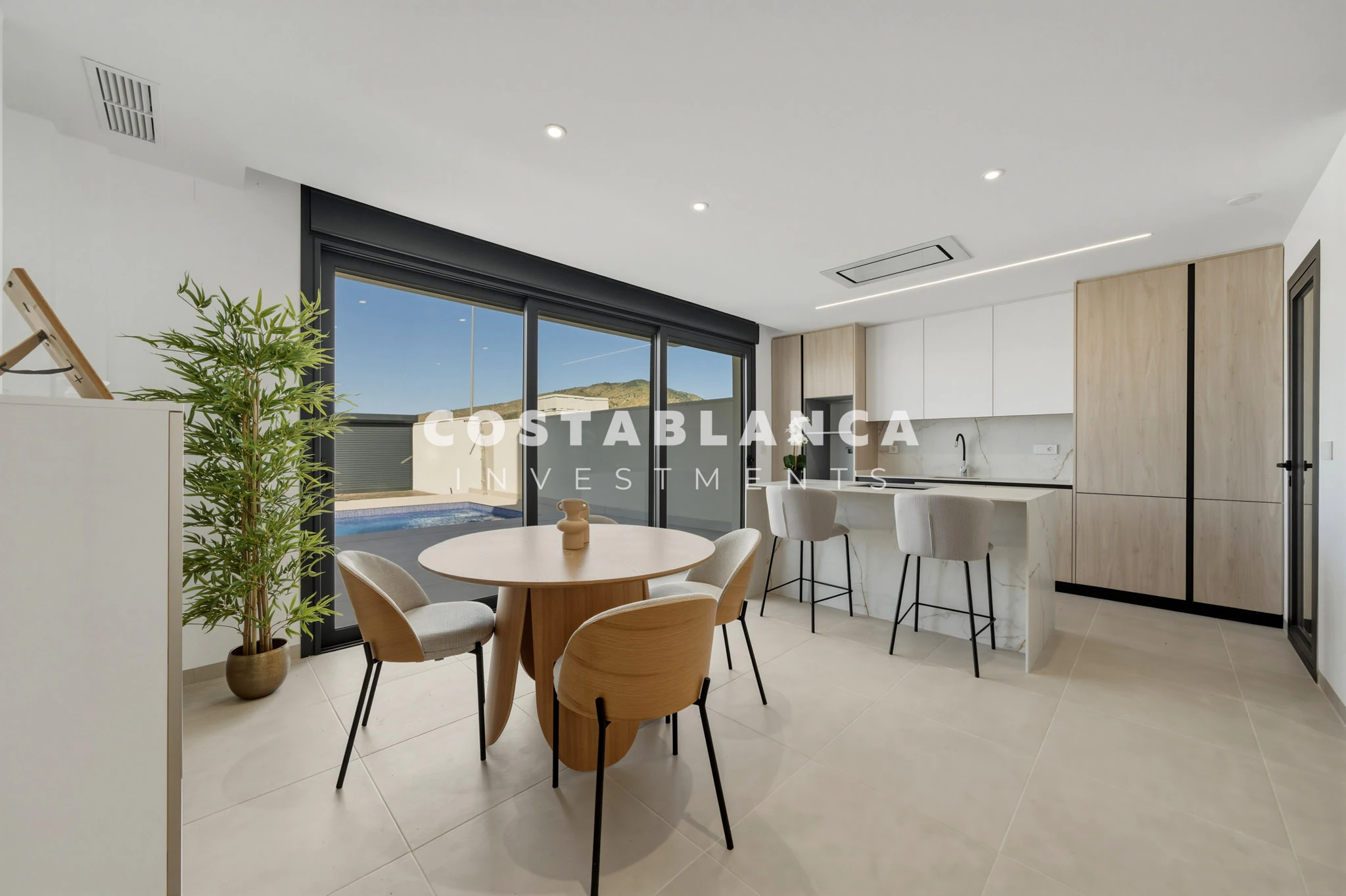 Vie contemporaine méditerranéenne avec vue sur la mer à vendre à Finestrat