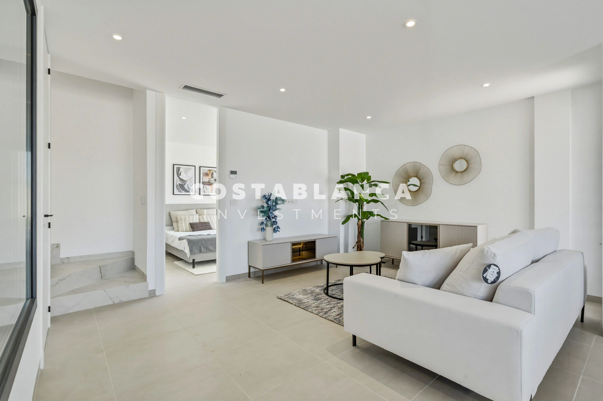 Vie contemporaine méditerranéenne avec vue sur la mer à vendre à Finestrat