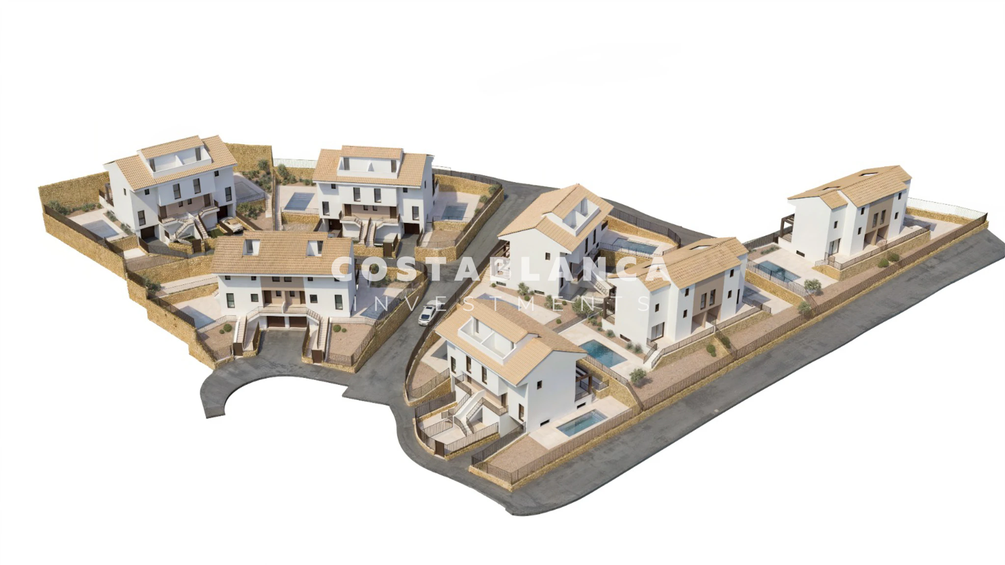 Modern Mediterranean villa for sale in La Nucia