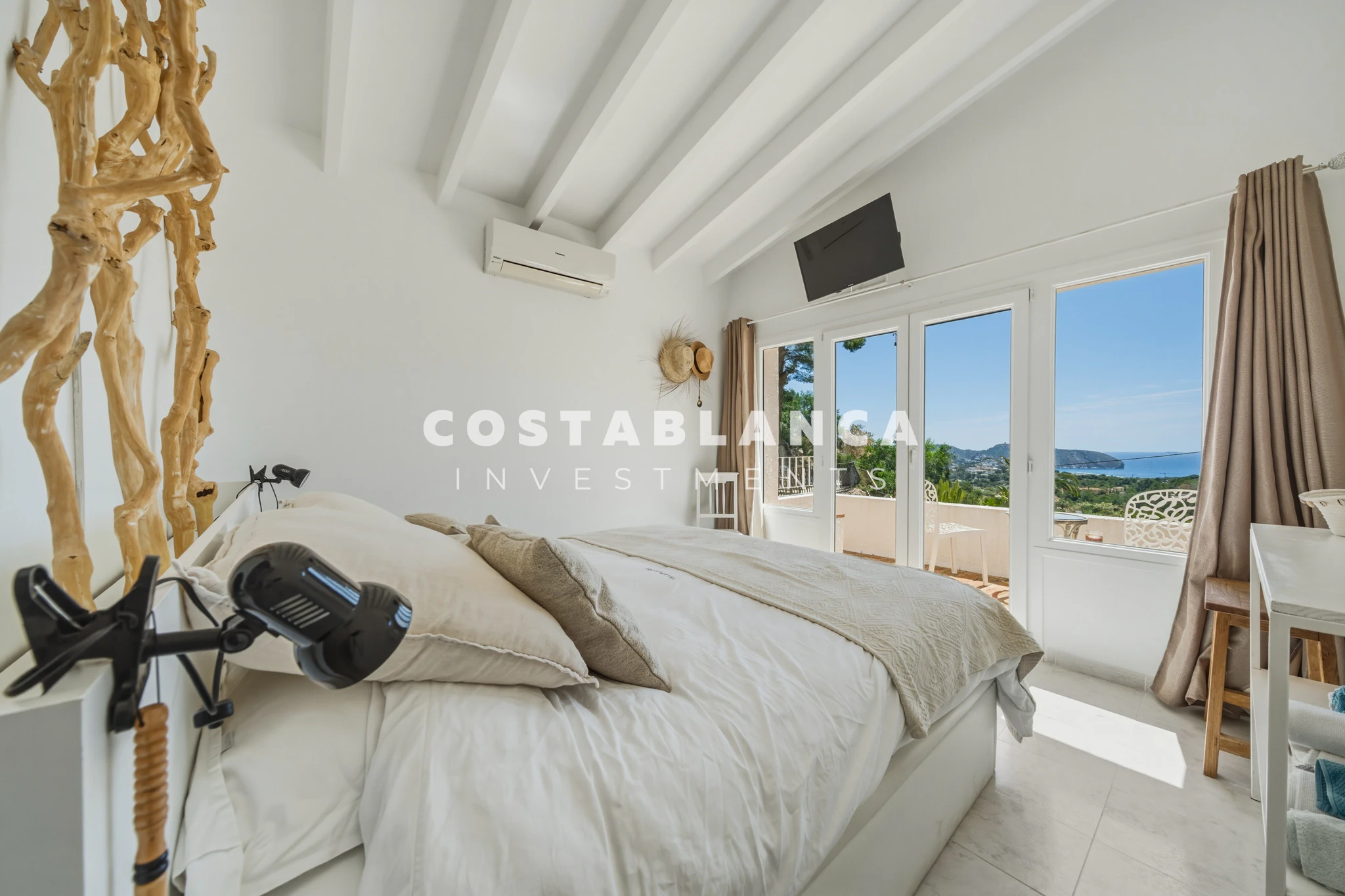 Modern Moraira Villa with Open Sea Views and Double Plot