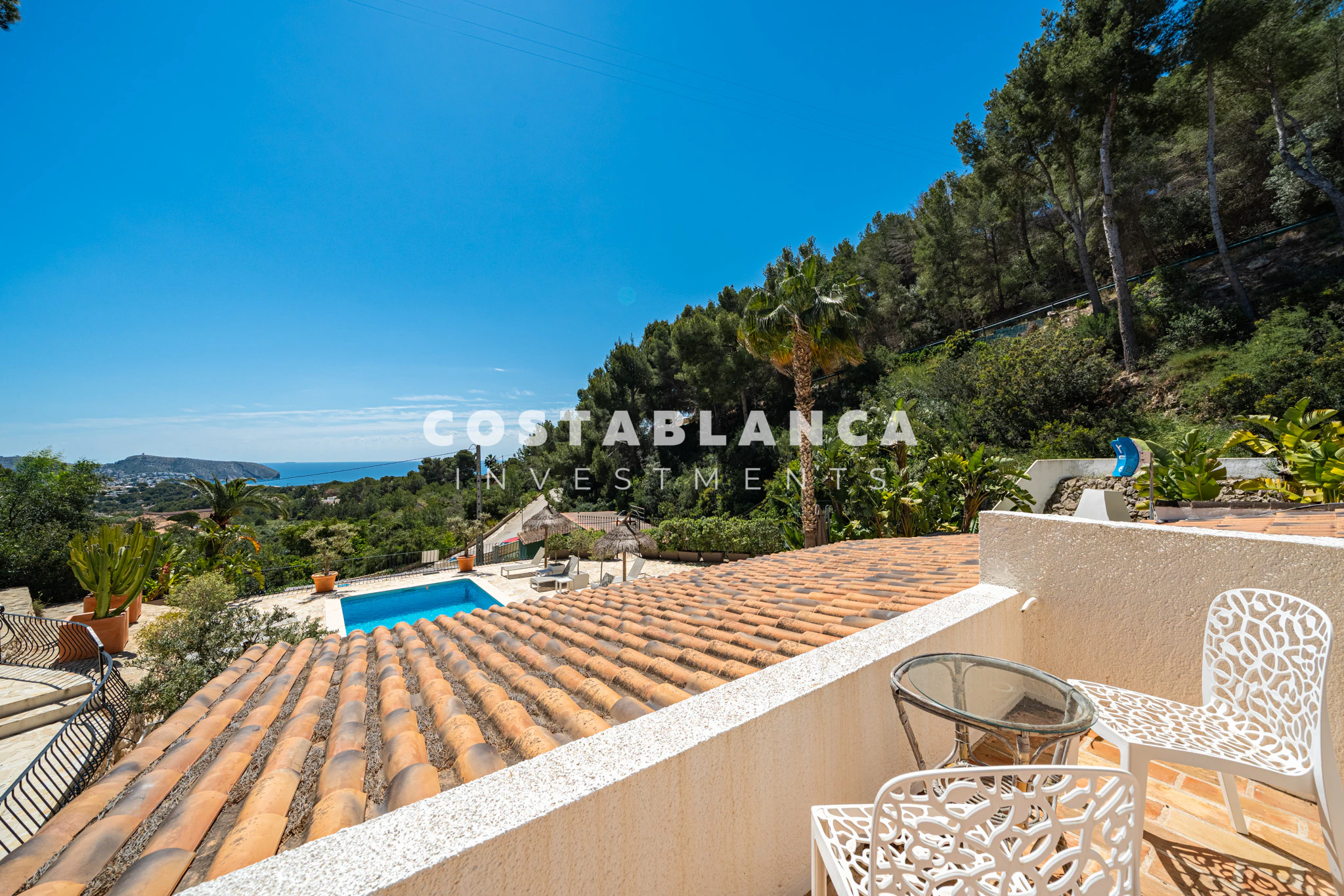 Modern Moraira Villa with Open Sea Views and Double Plot