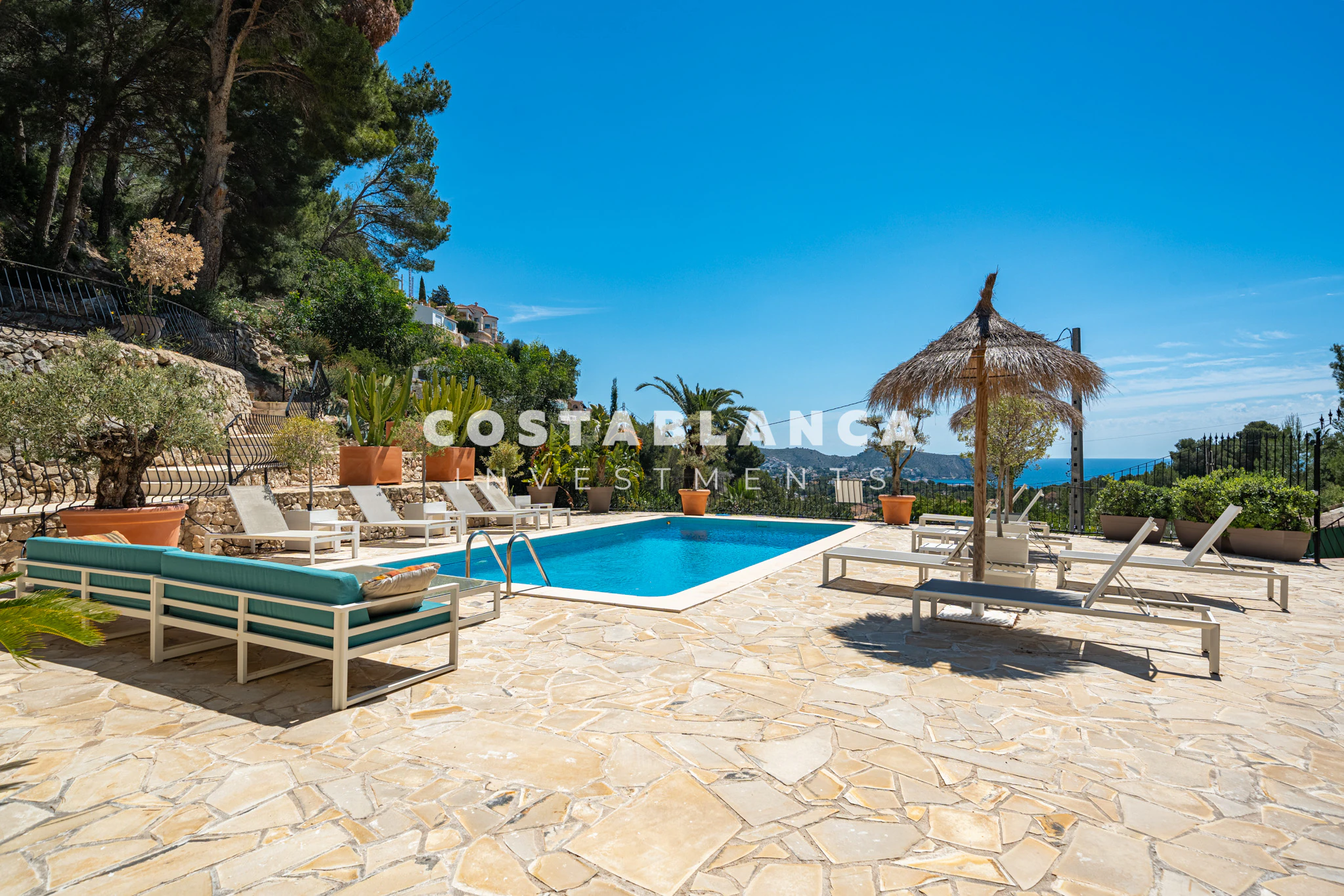 Modern Moraira Villa with Open Sea Views and Double Plot